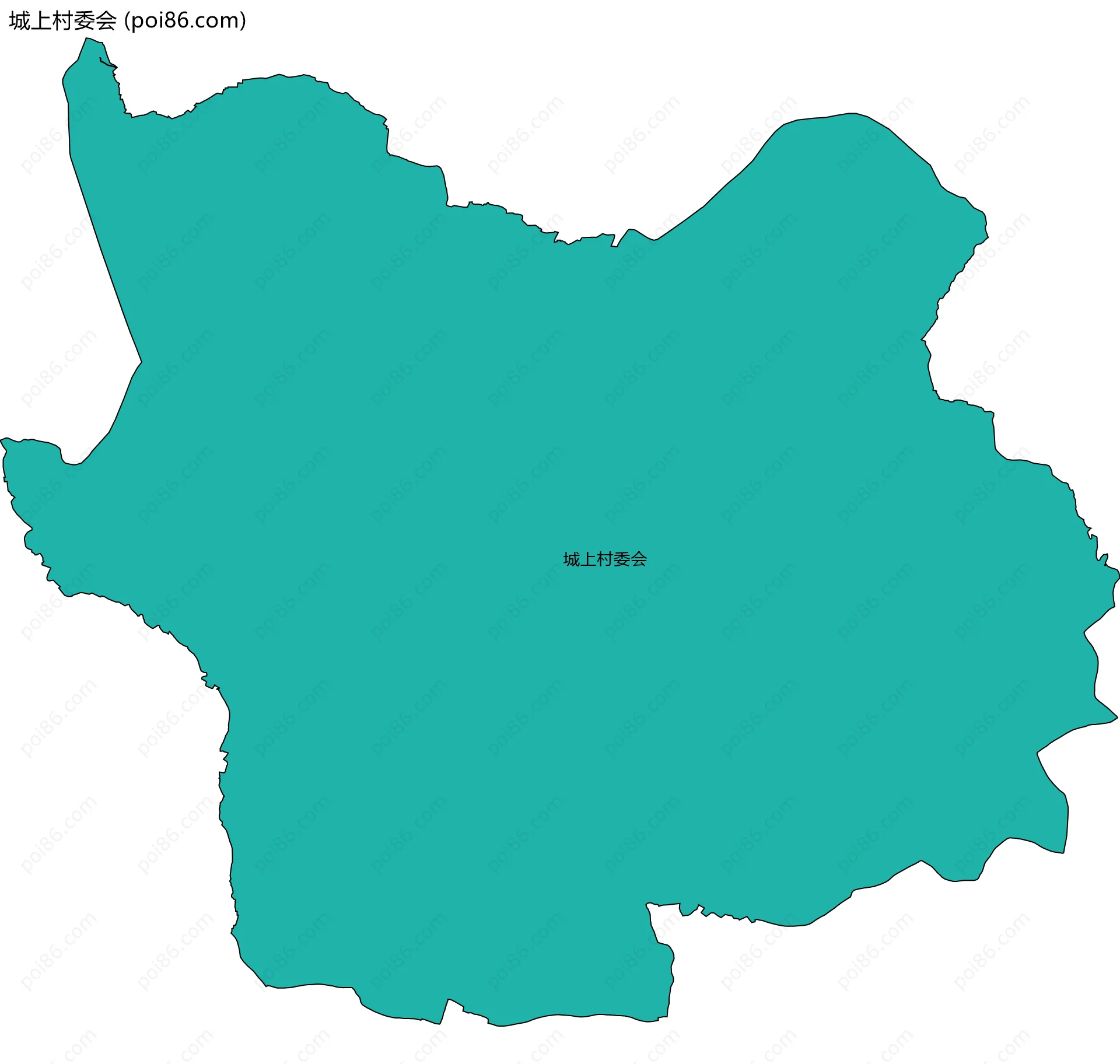 城上村委会边界地图