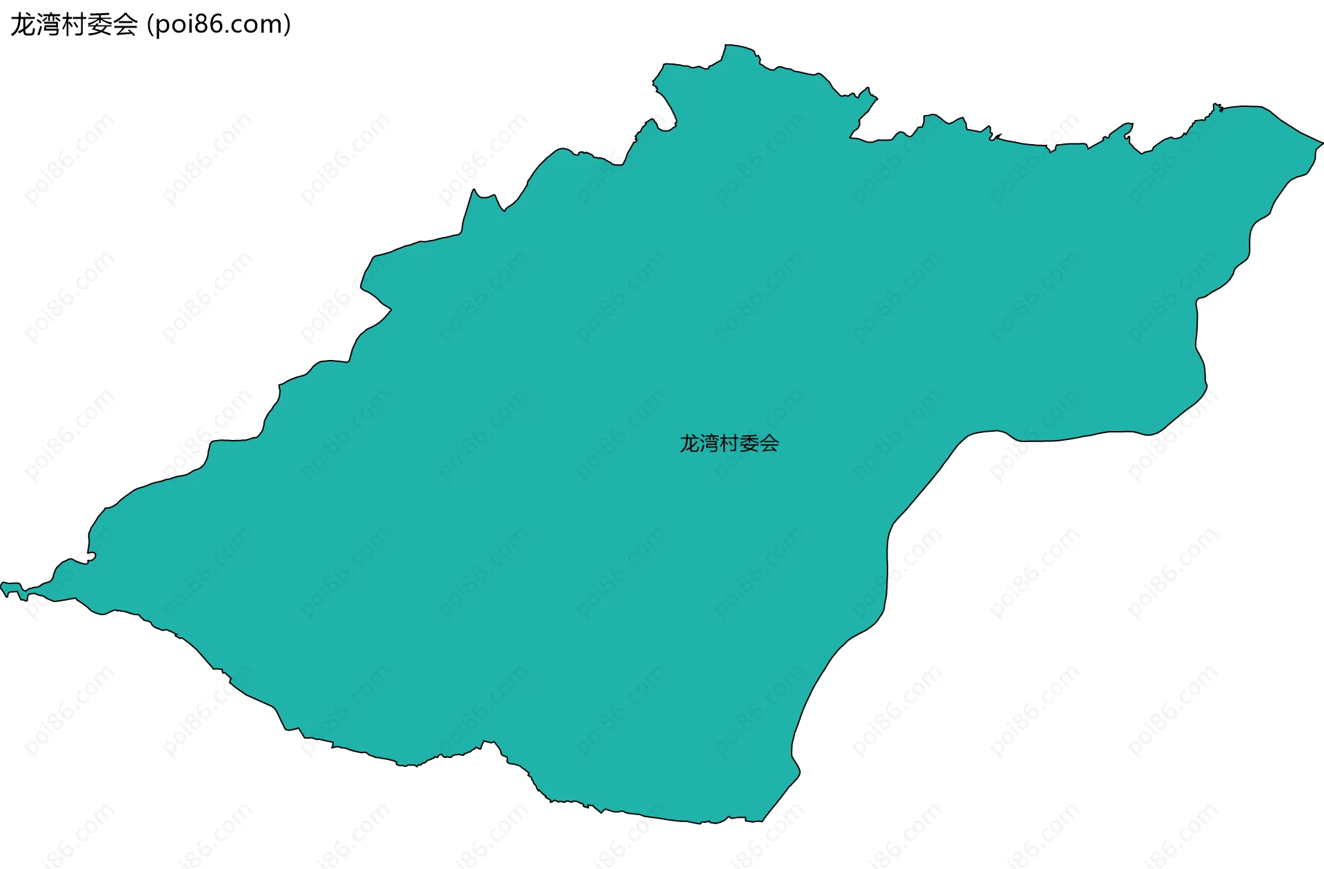龙湾村委会边界地图