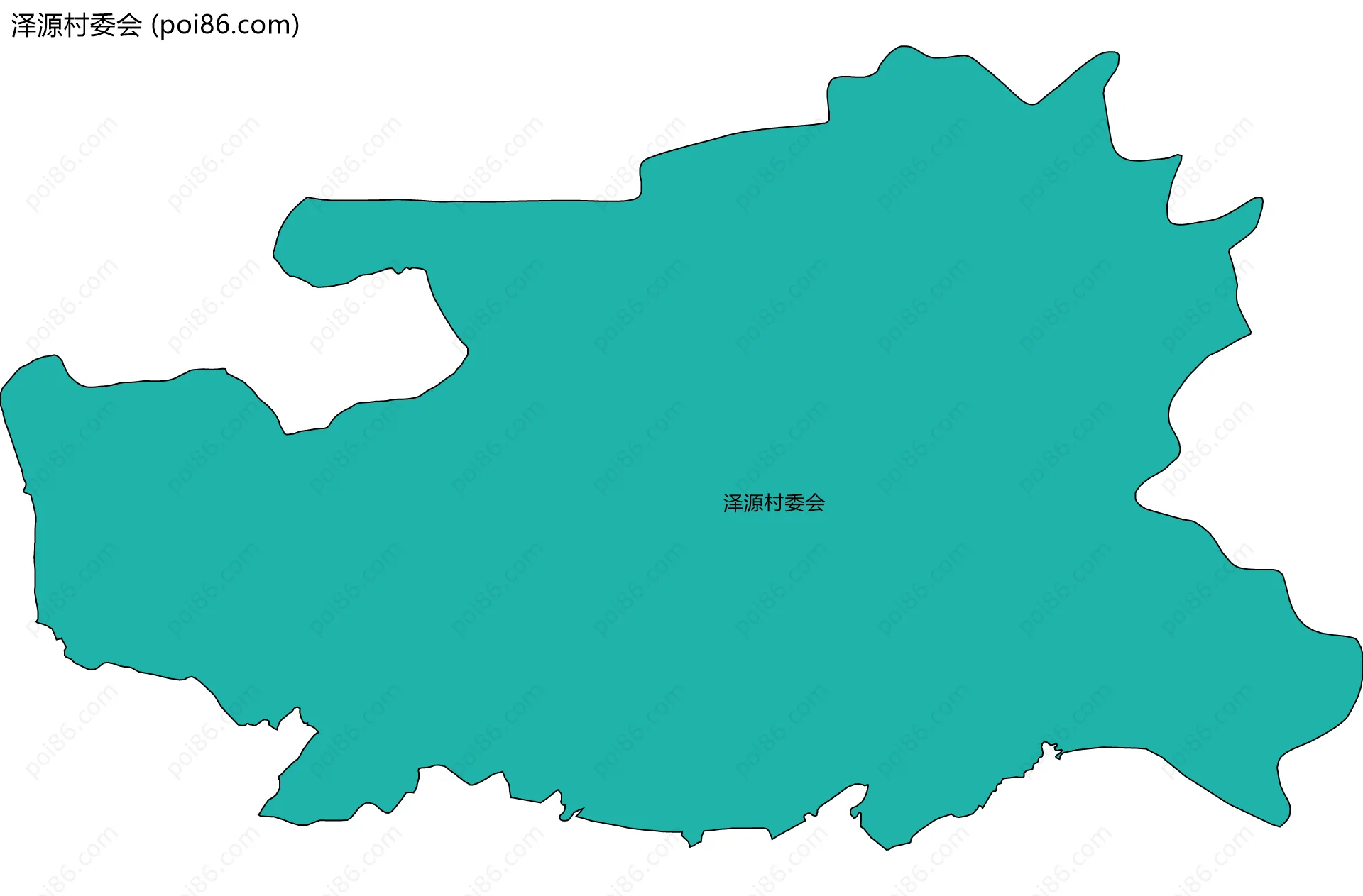 泽源村委会边界地图