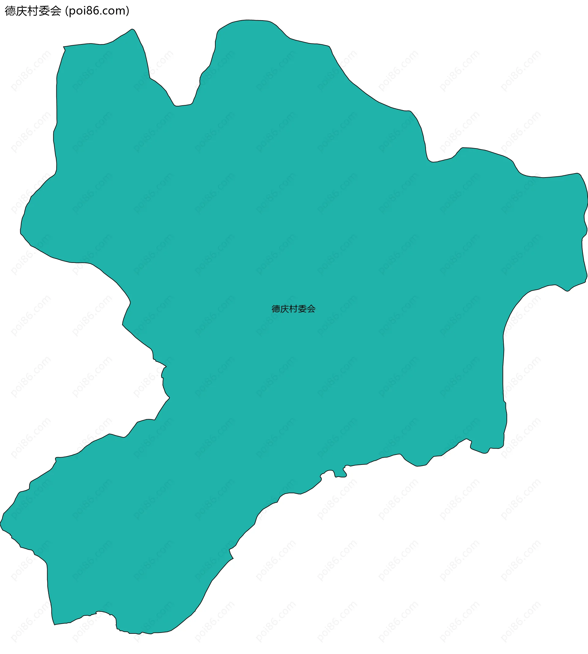 德庆村委会边界地图