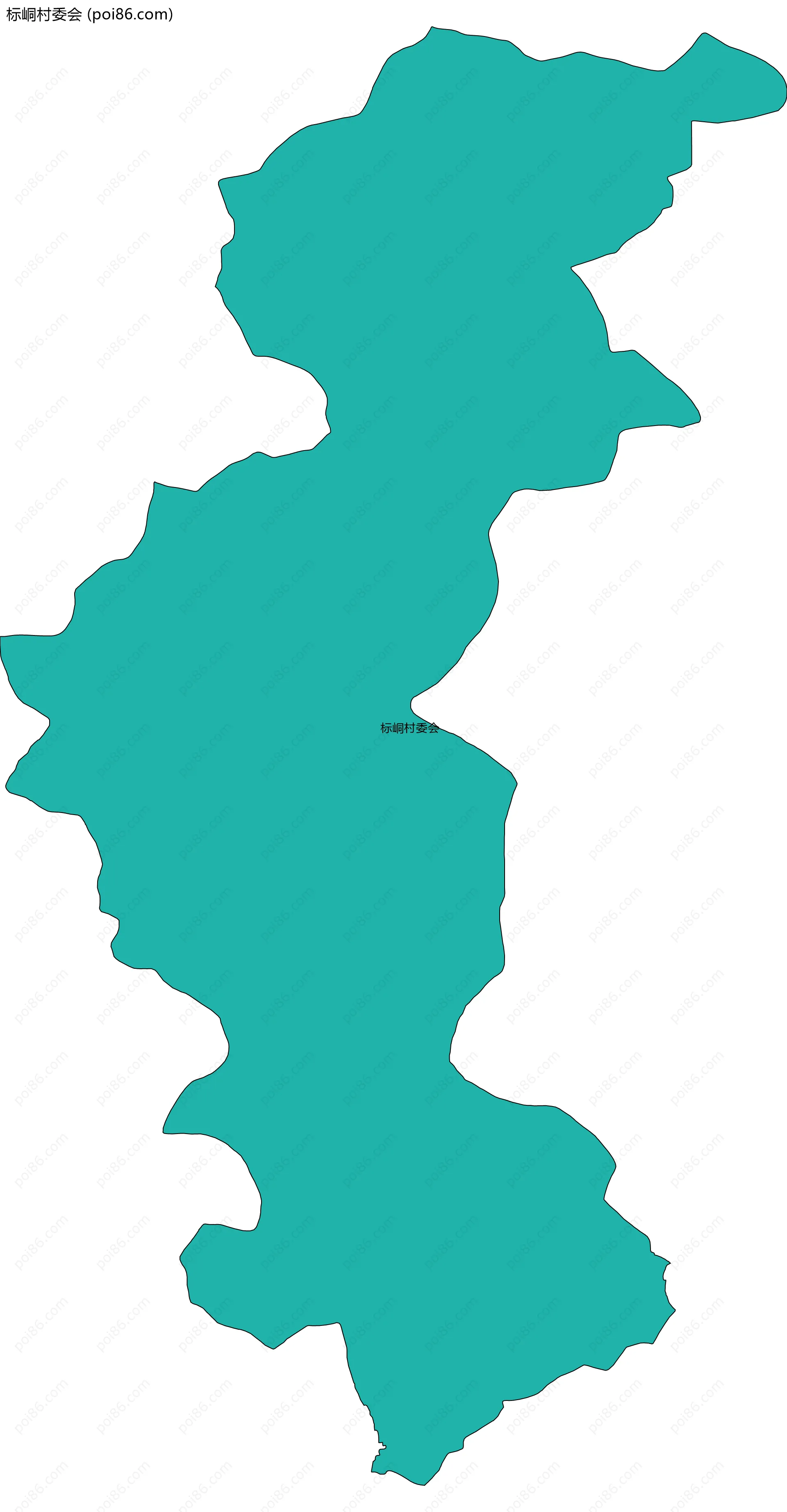 标峒村委会边界地图