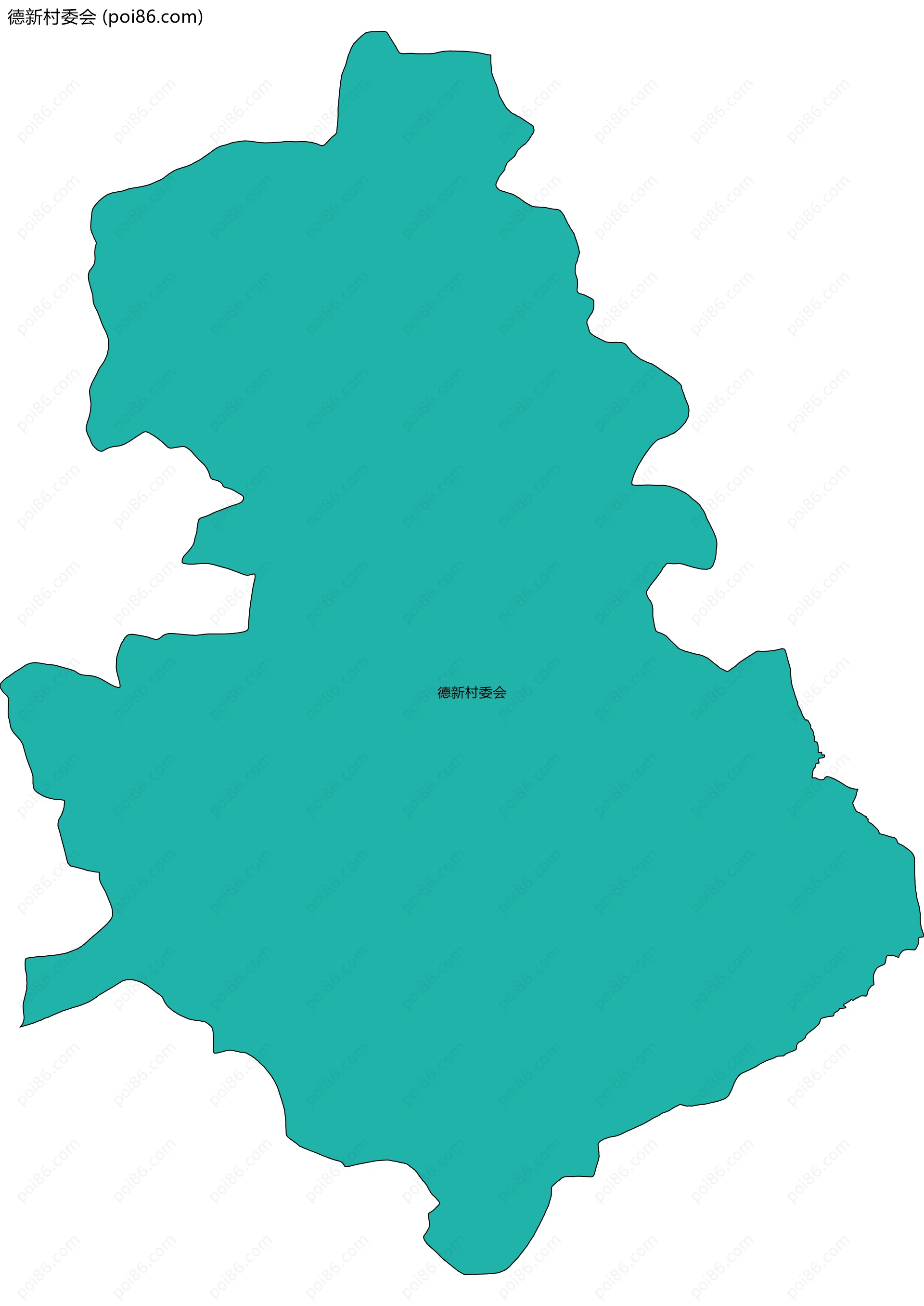 德新村委会边界地图