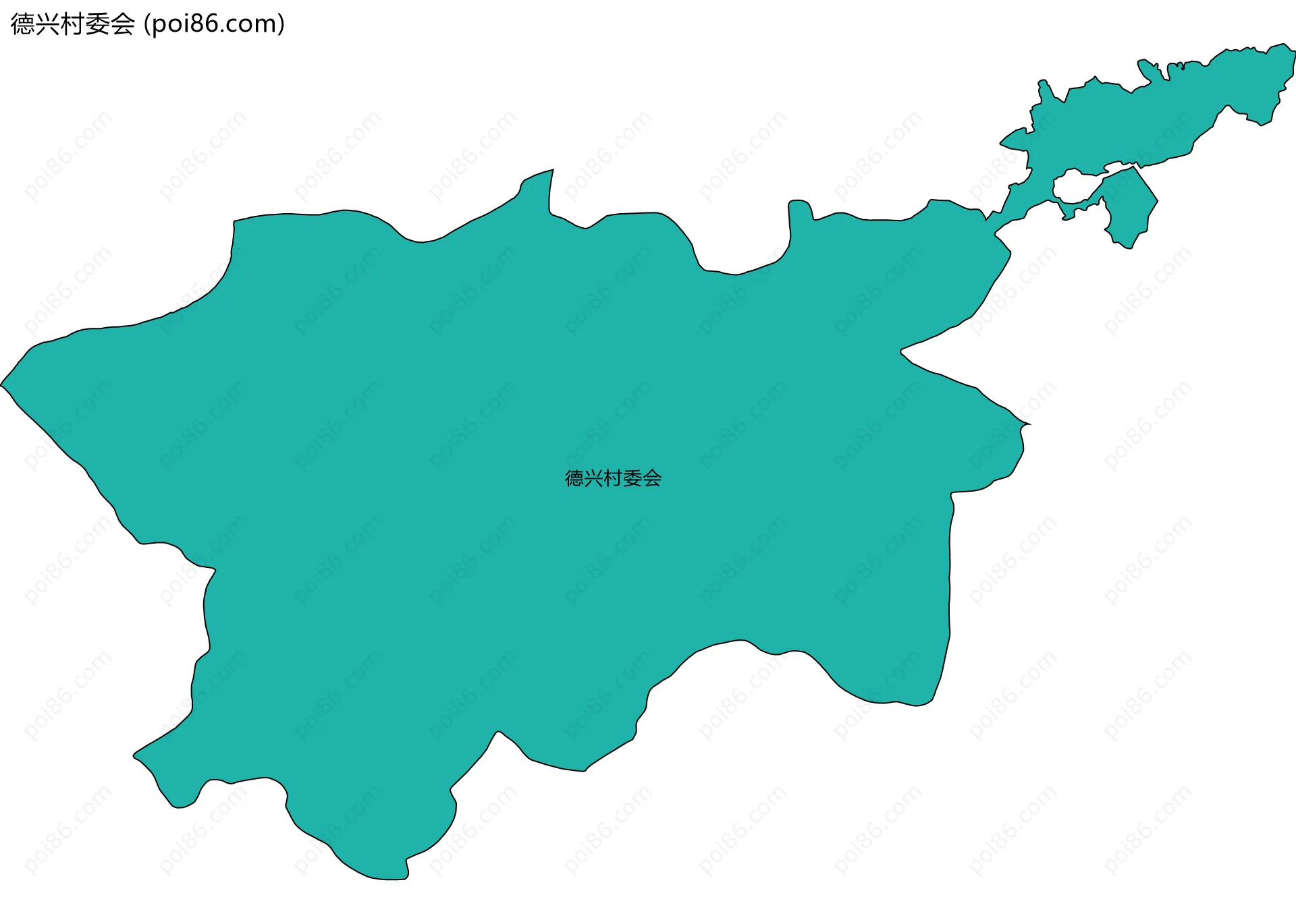 德兴村委会边界地图