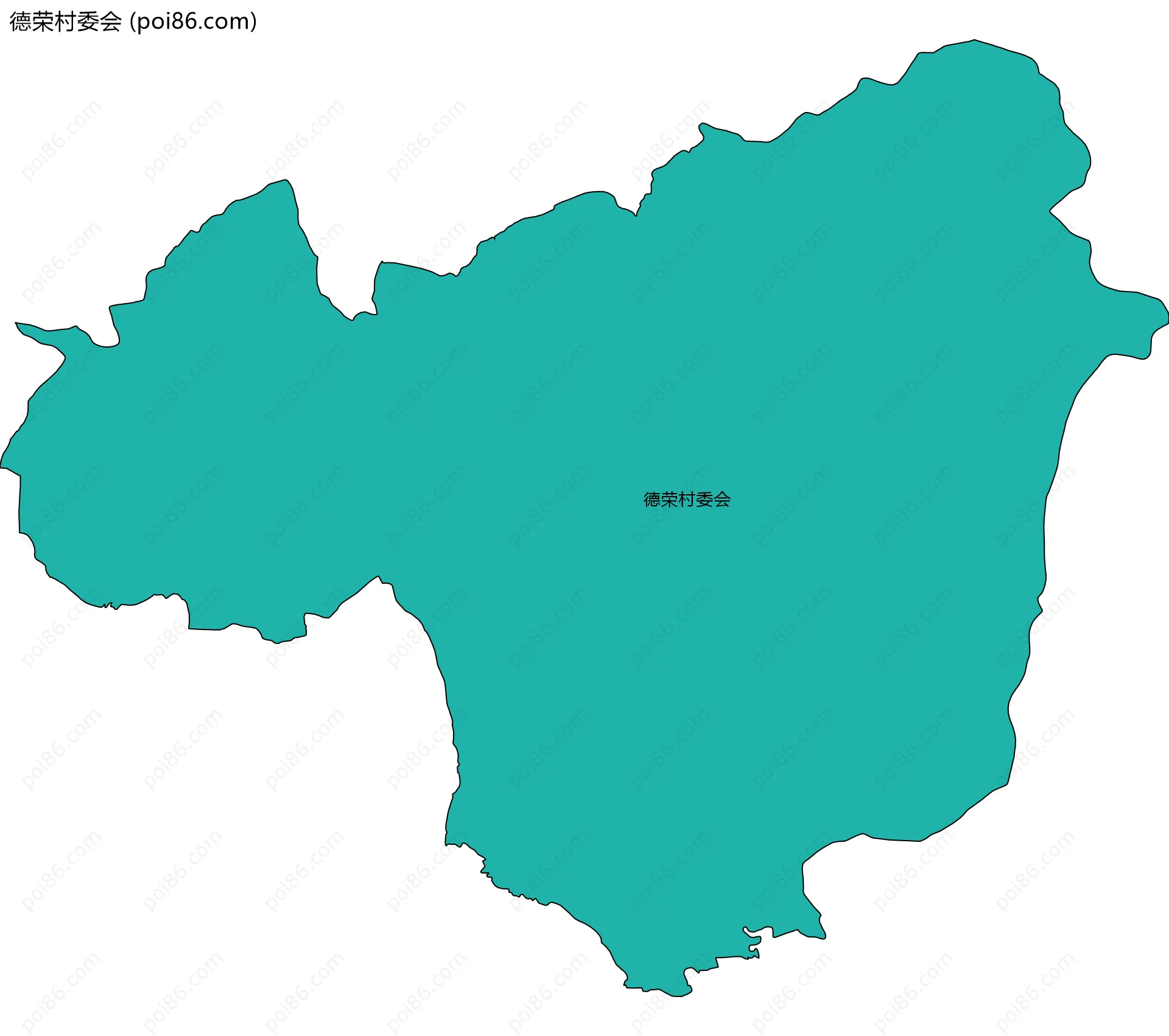 德荣村委会边界地图