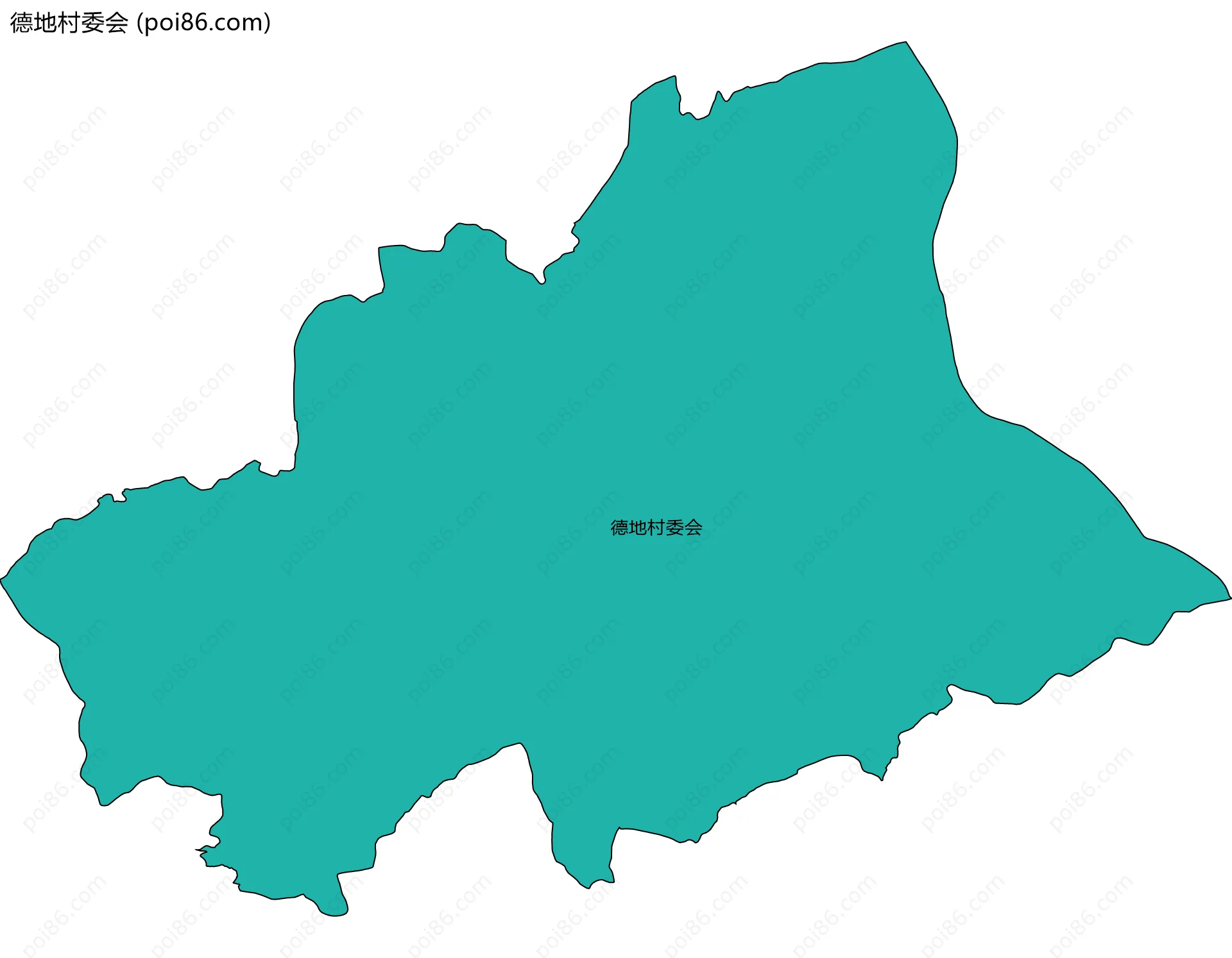德地村委会边界地图