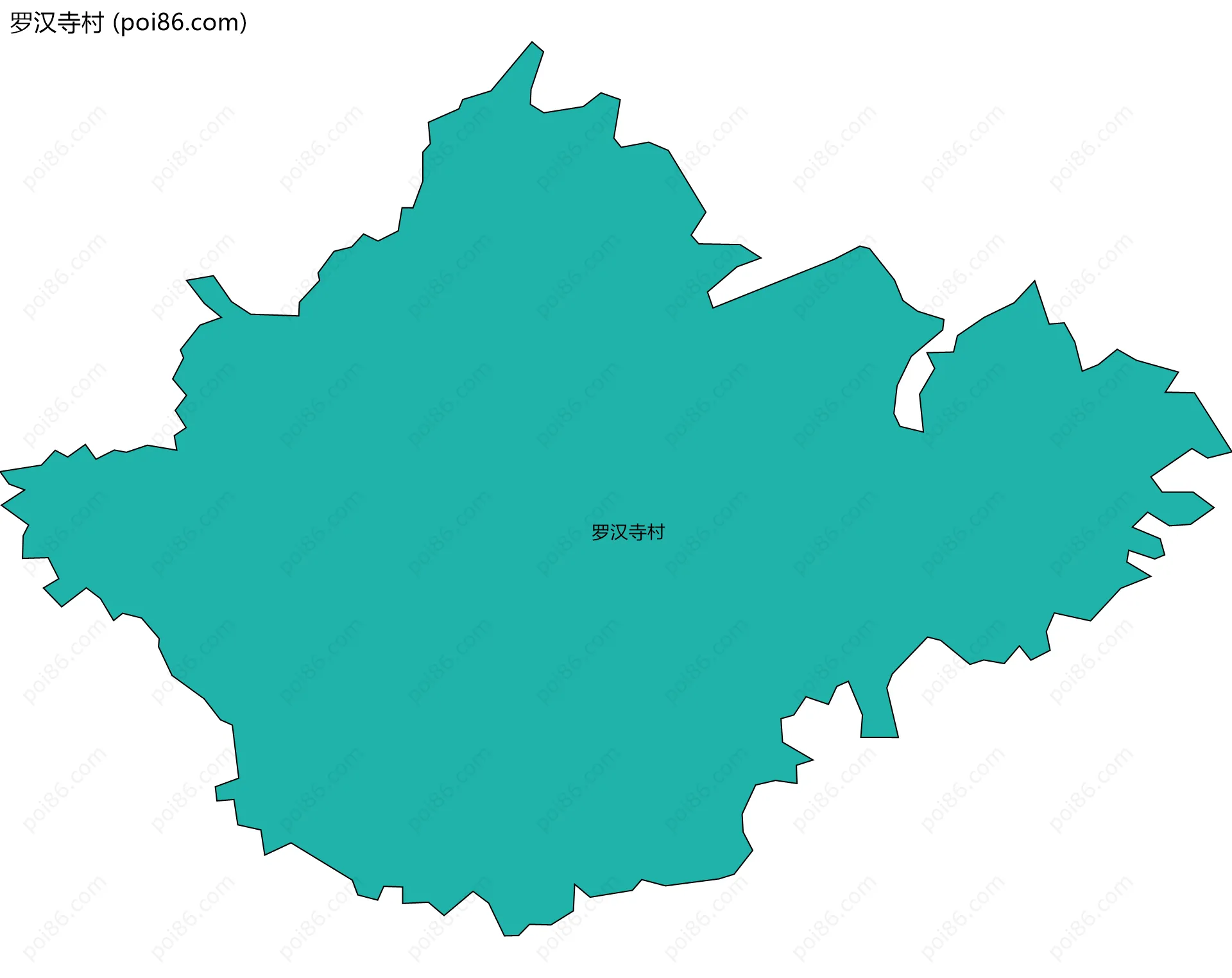 罗汉寺村边界地图