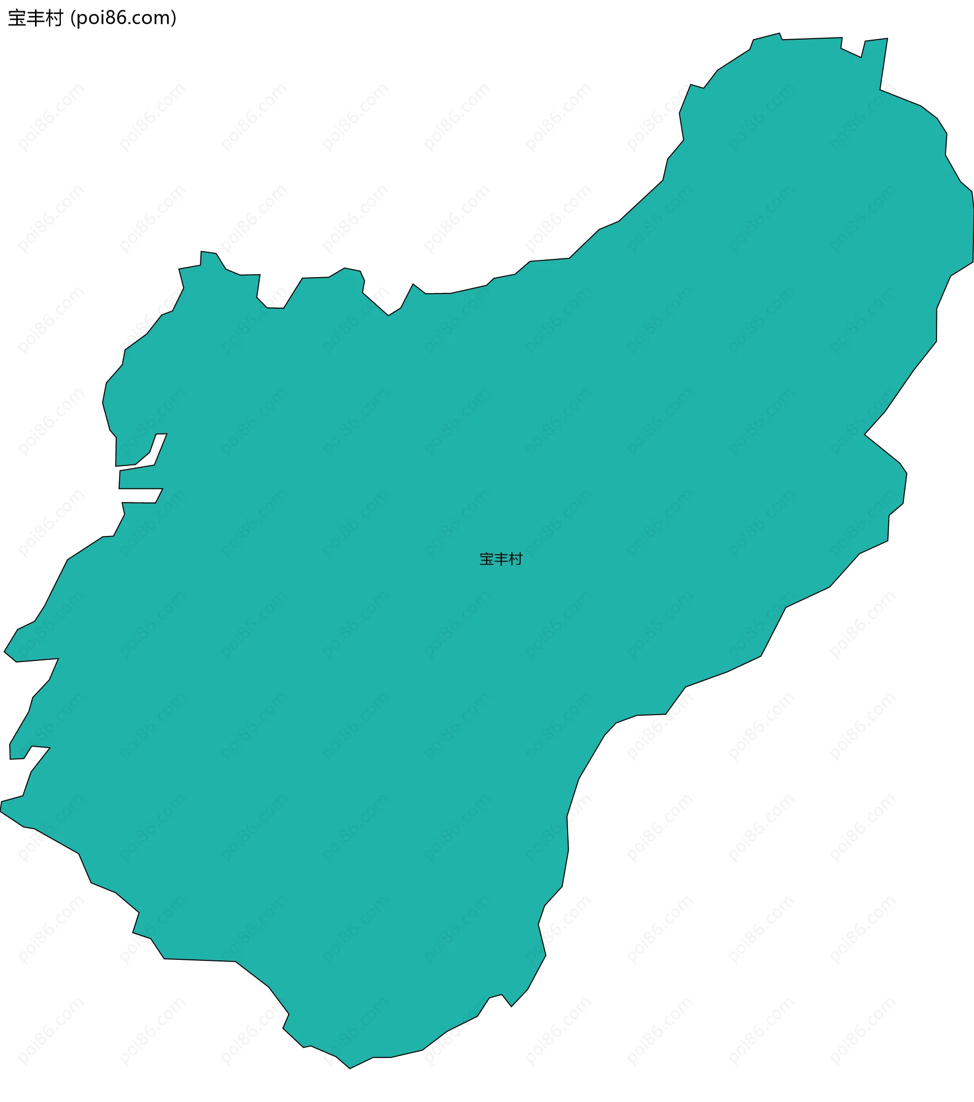 宝丰村边界地图