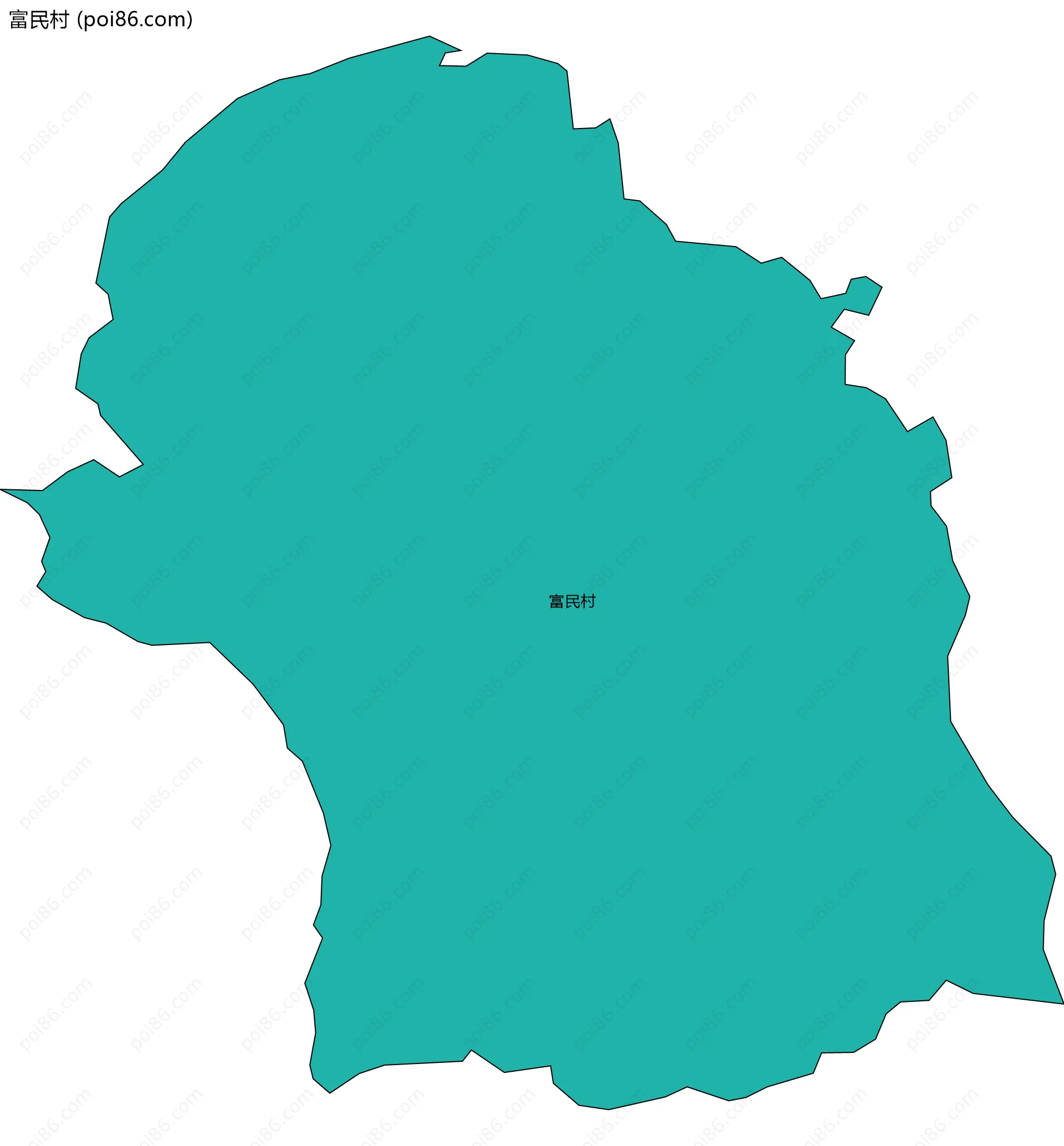 富民村边界地图