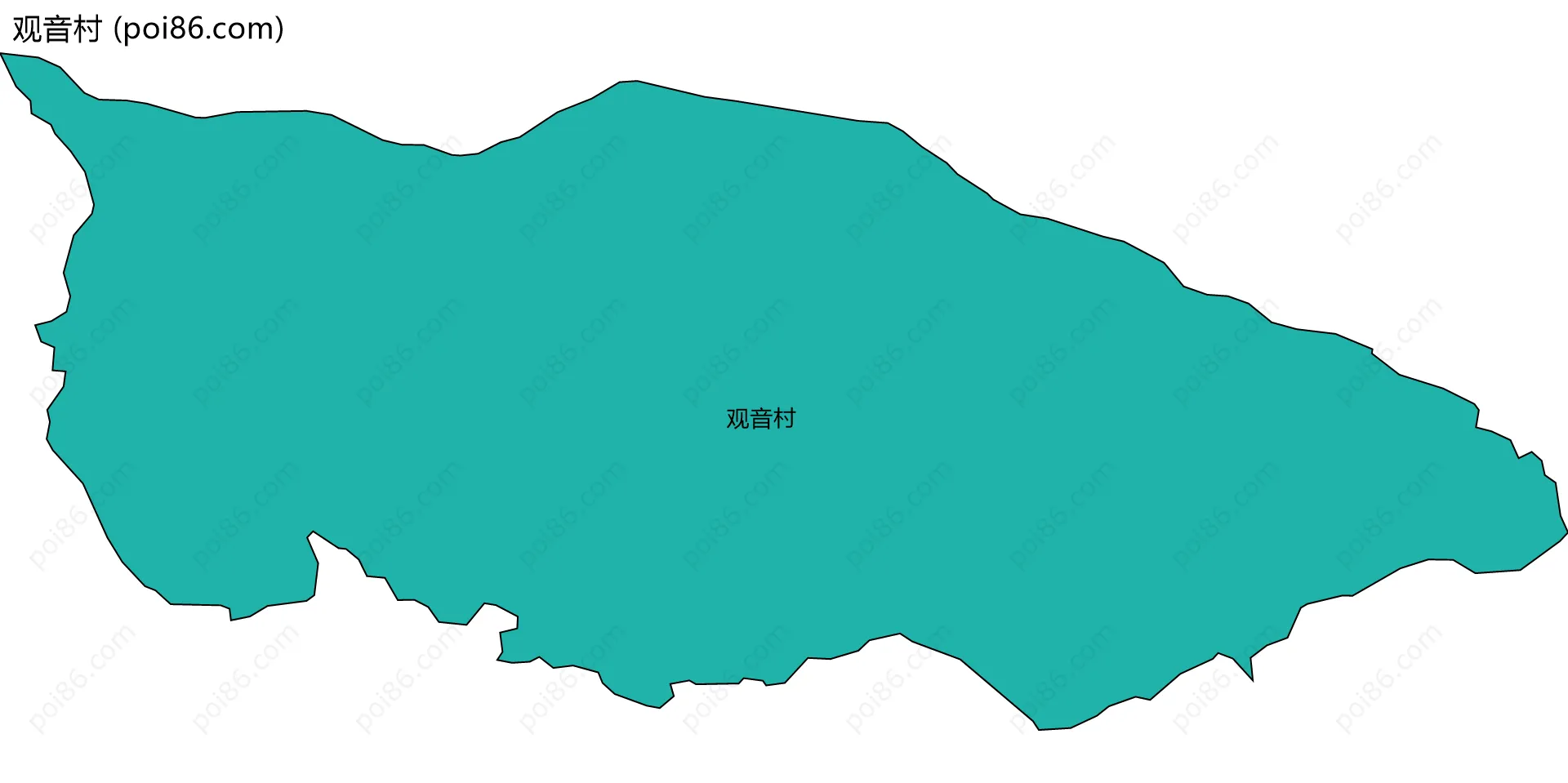 观音村边界地图