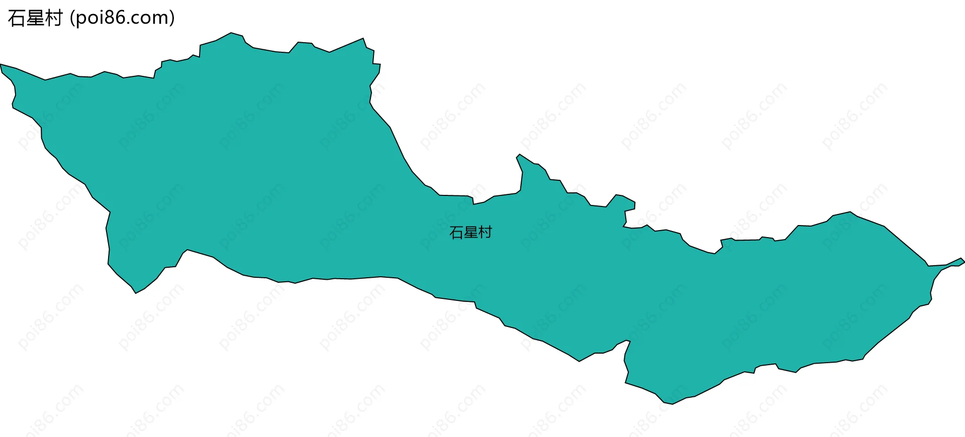 石星村边界地图