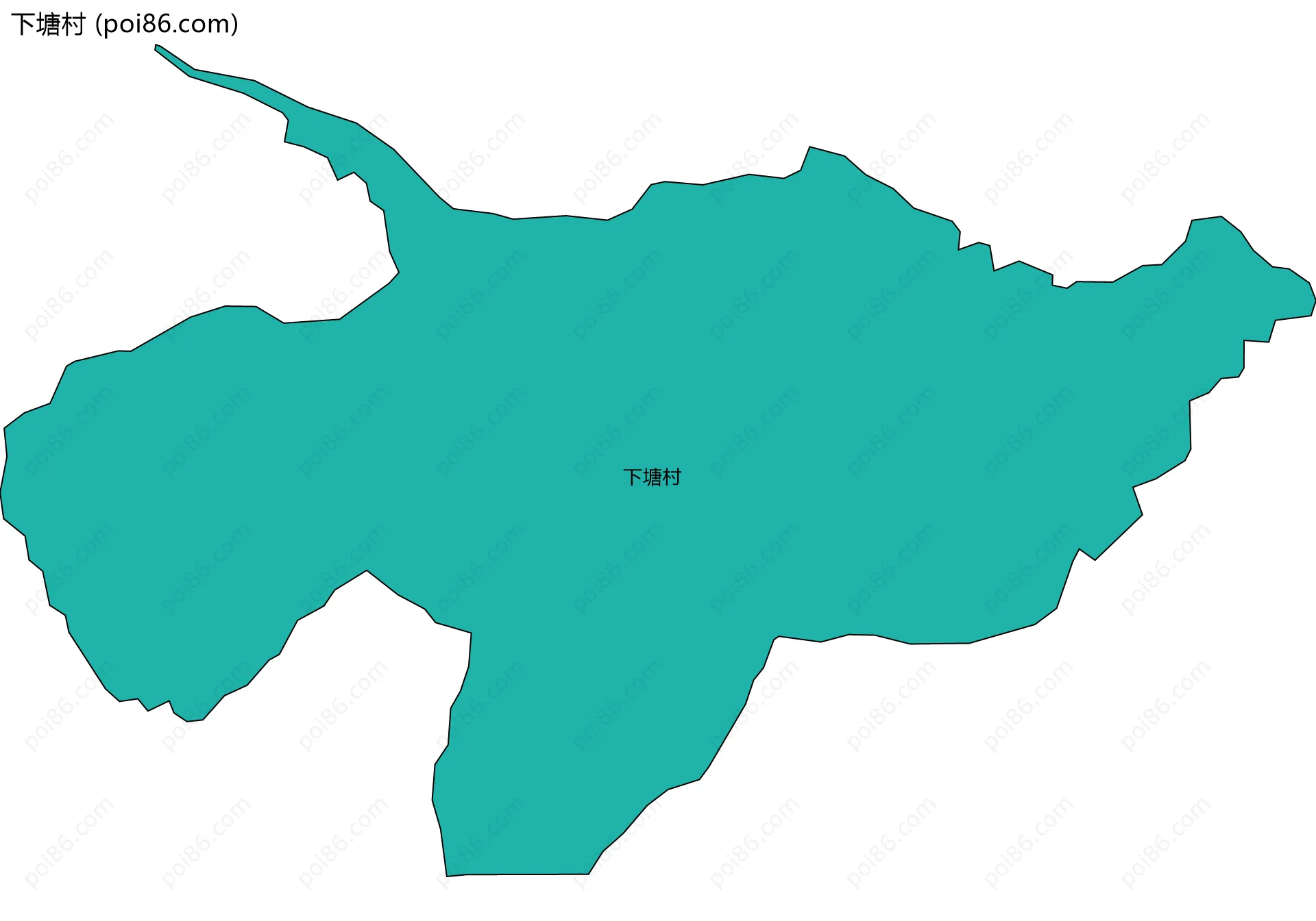 下塘村边界地图