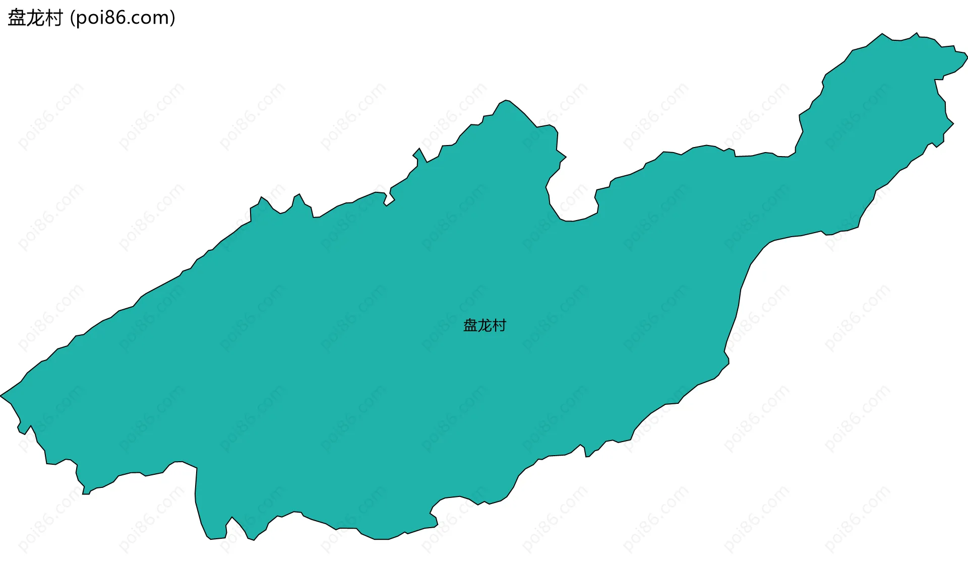 盘龙村边界地图
