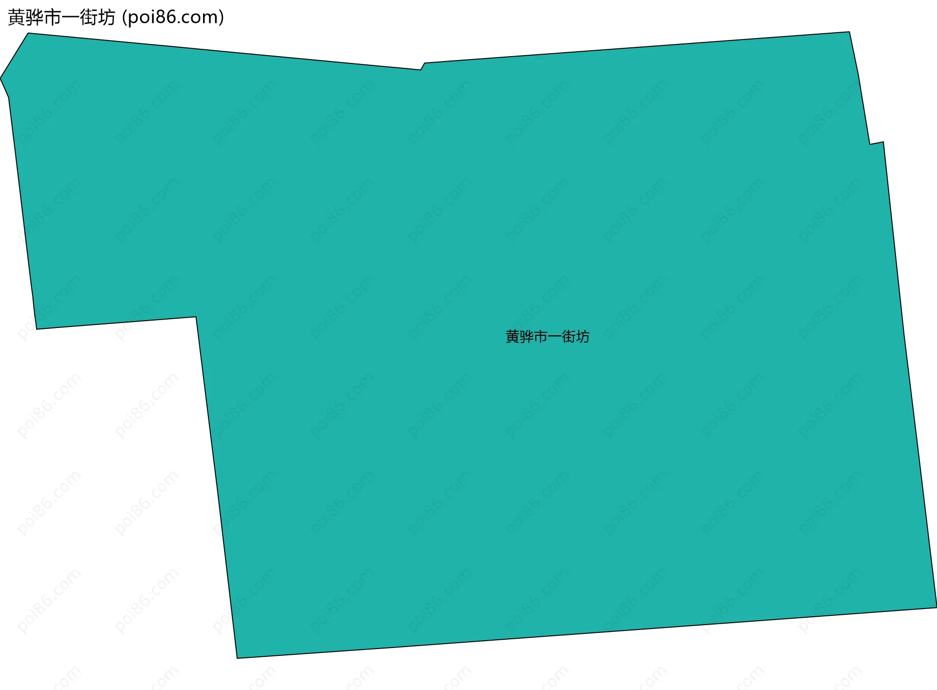 黄骅市一街坊边界地图