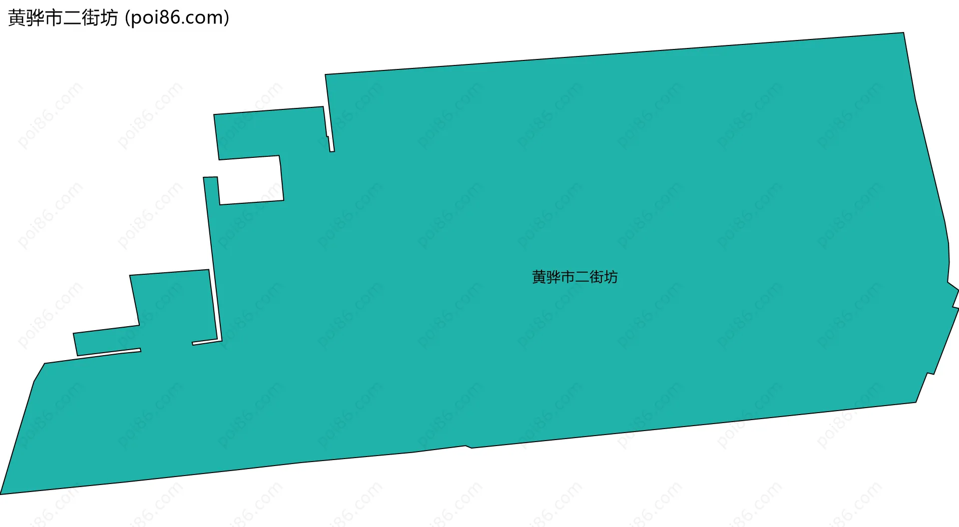 黄骅市二街坊边界地图