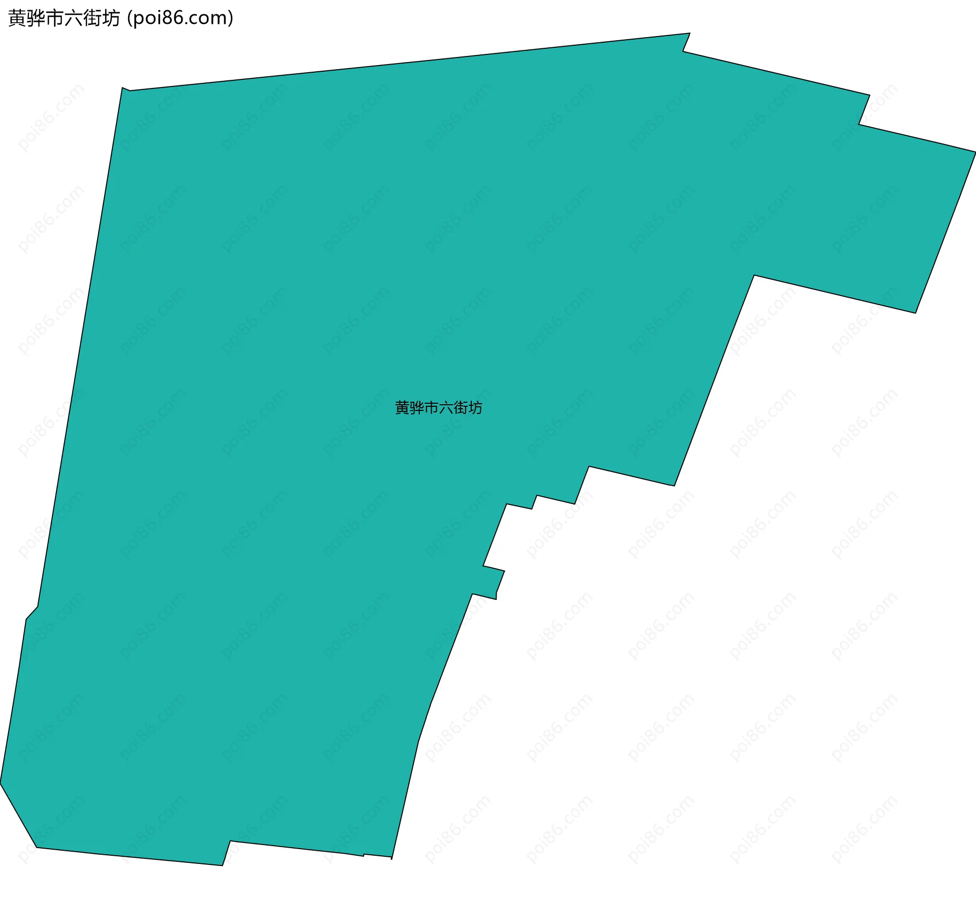 黄骅市六街坊边界地图
