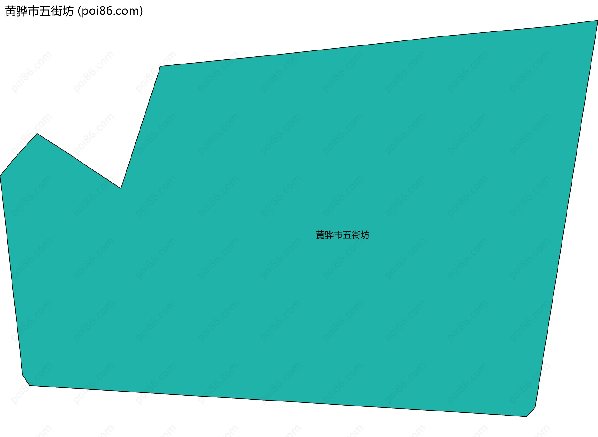 黄骅市五街坊边界地图
