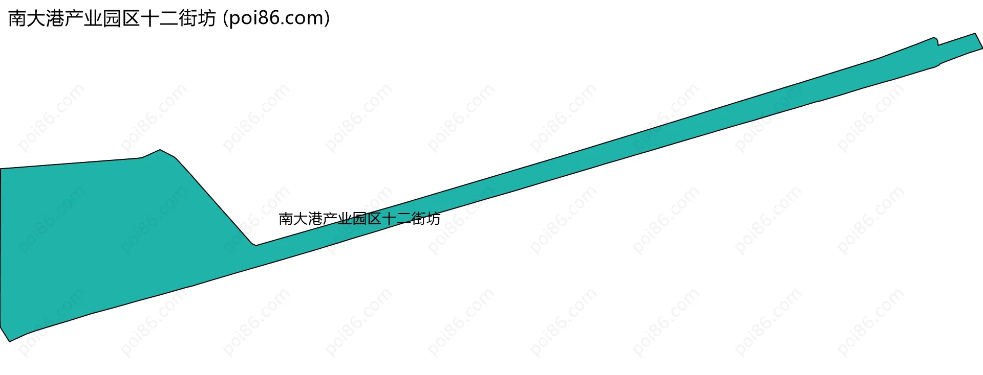 南大港产业园区十二街坊边界地图