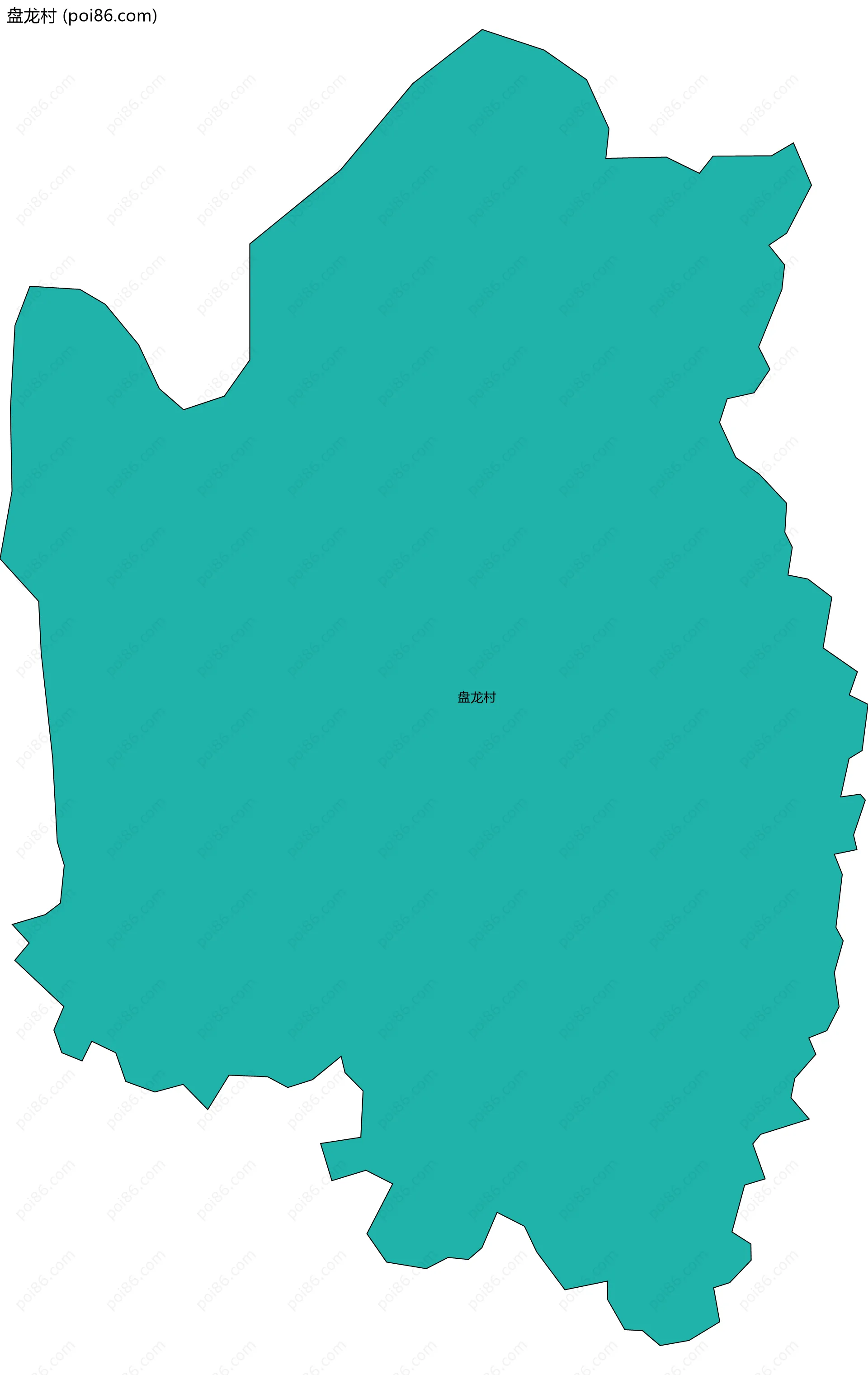 盘龙村边界地图