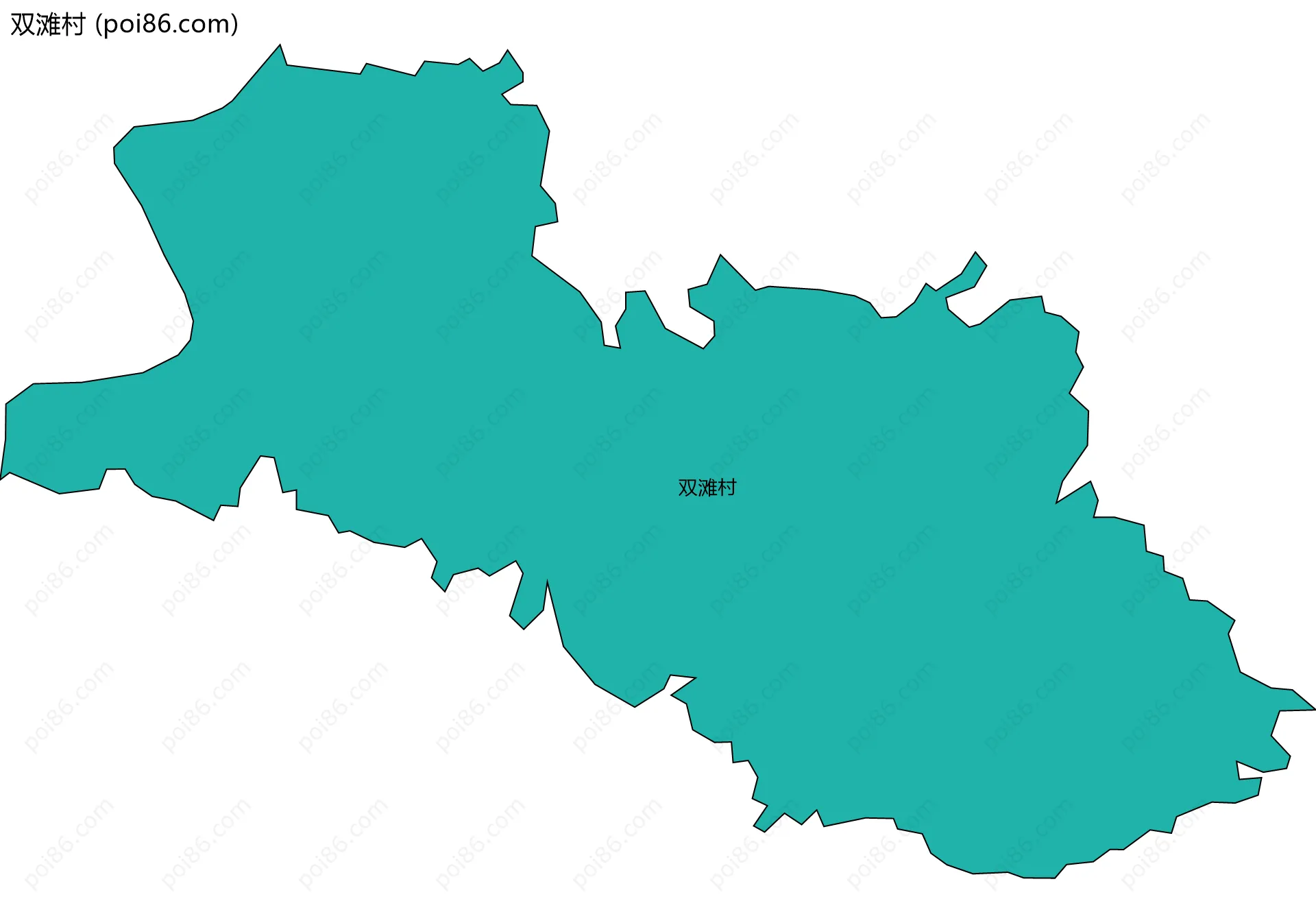 双滩村边界地图