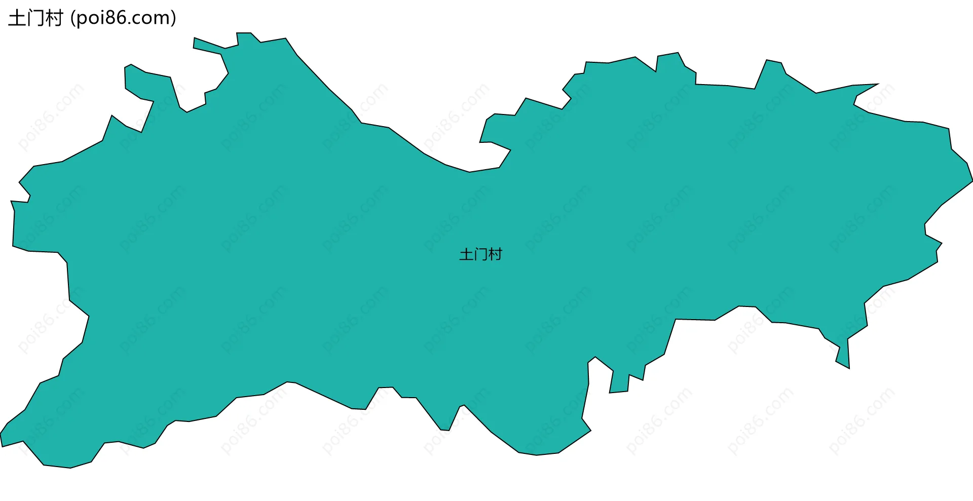 土门村边界地图