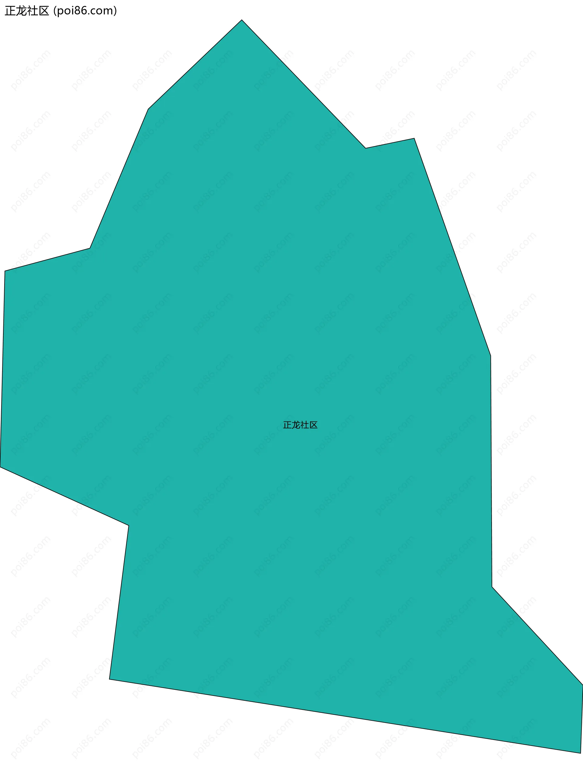 正龙社区边界地图