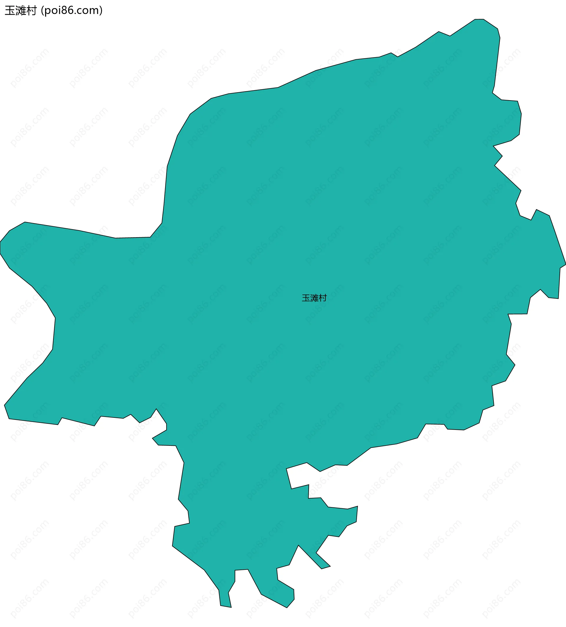 玉滩村边界地图