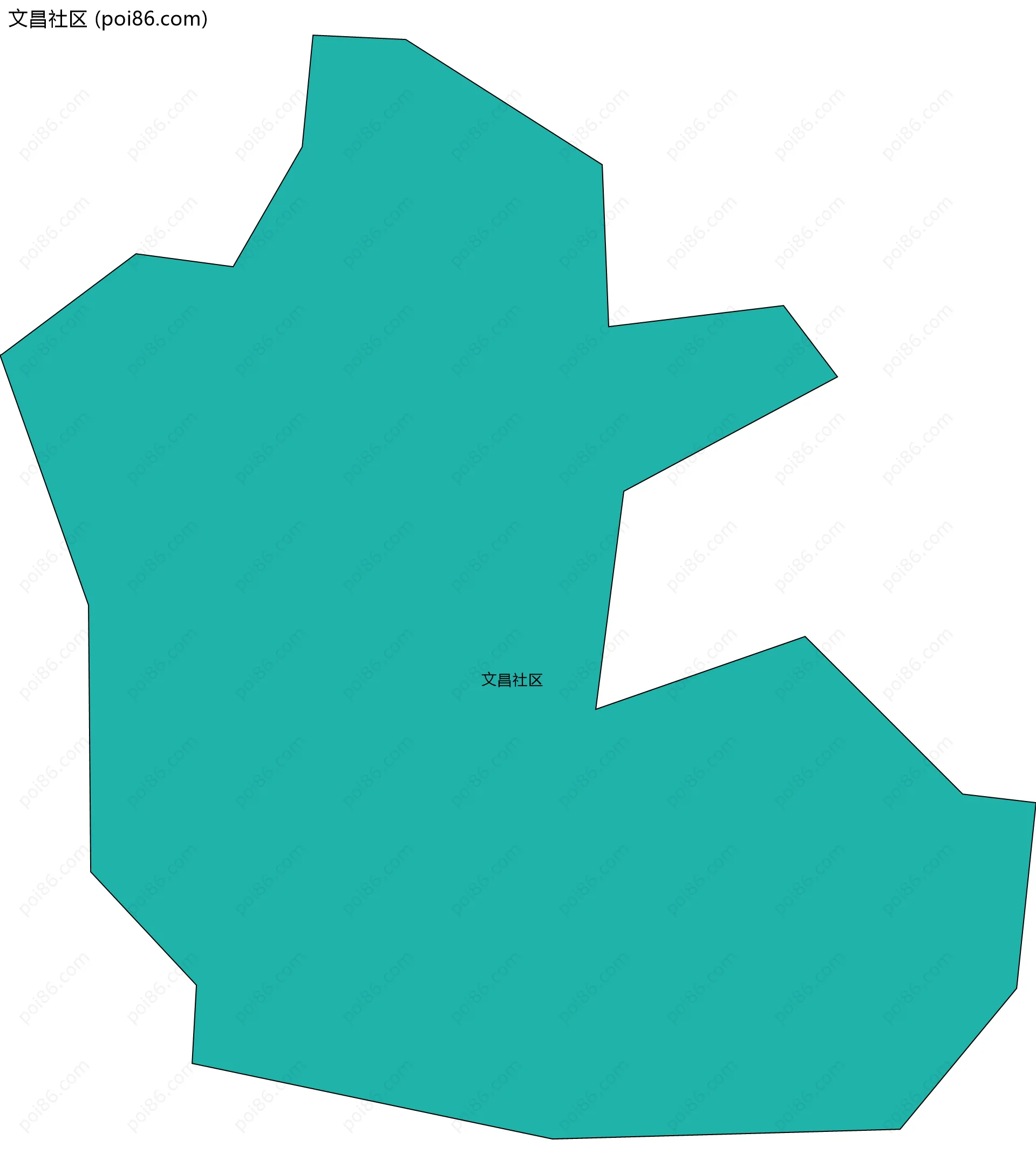 文昌社区边界地图