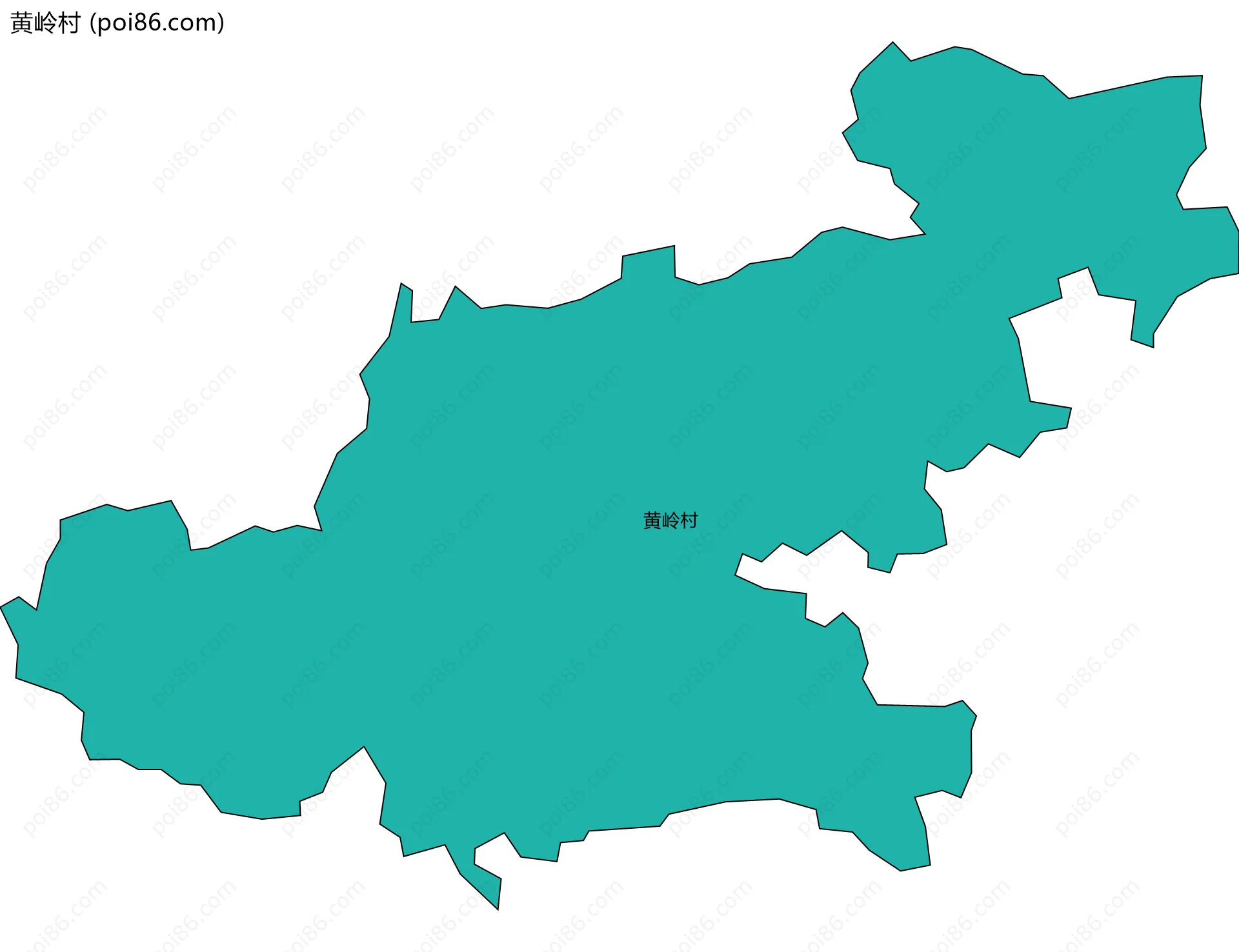 黄岭村边界地图