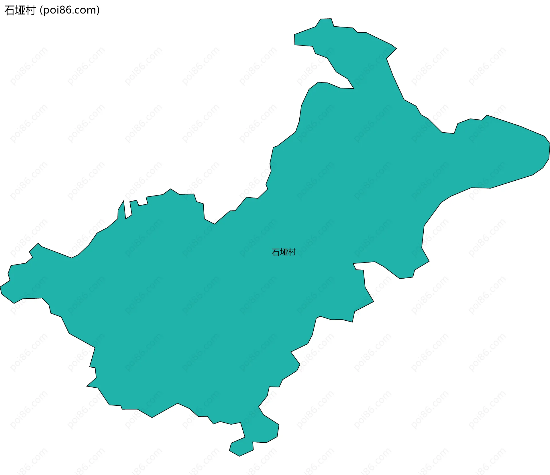 石垭村边界地图