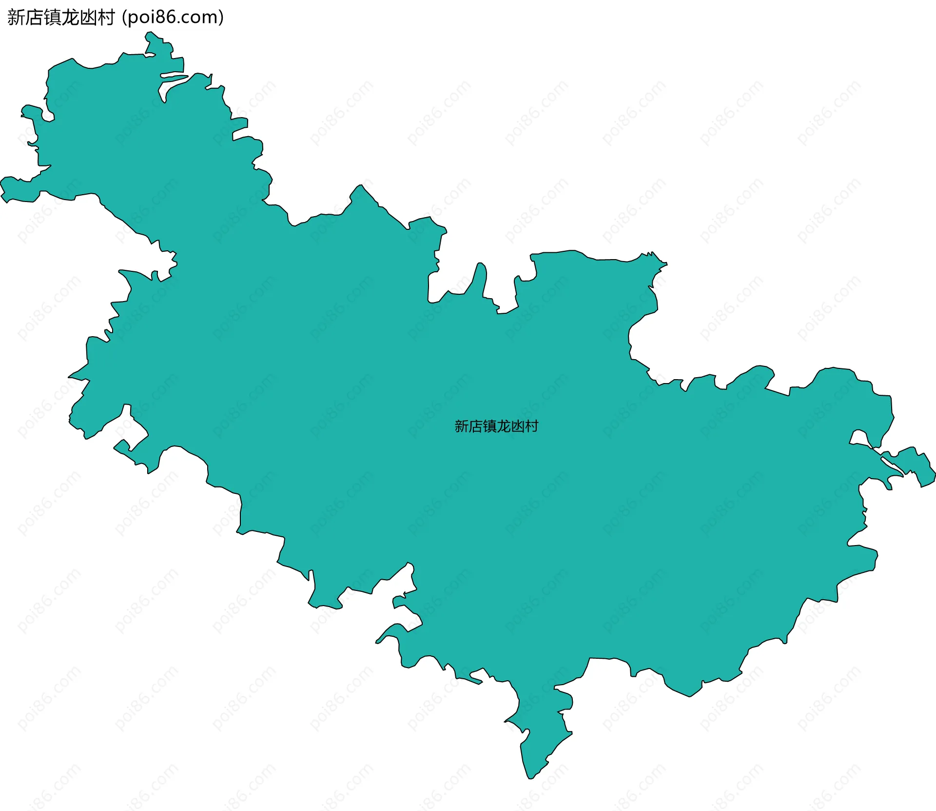 新店镇龙凼村边界地图