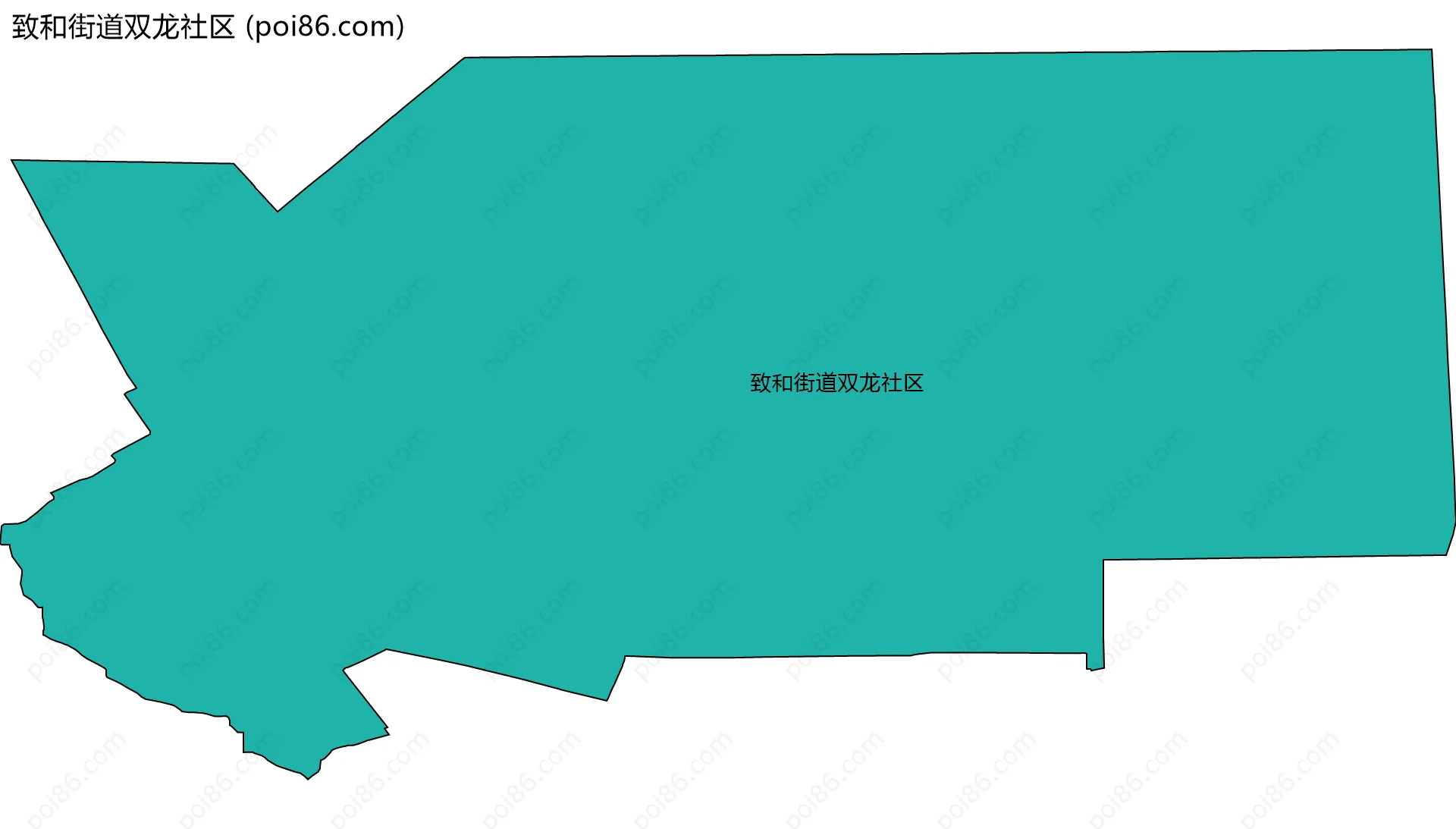 致和街道双龙社区边界地图