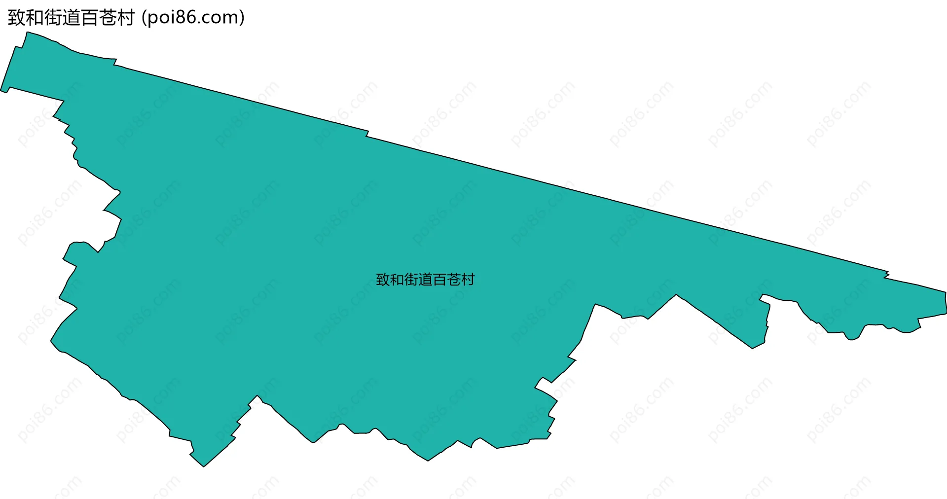 致和街道百苍村边界地图