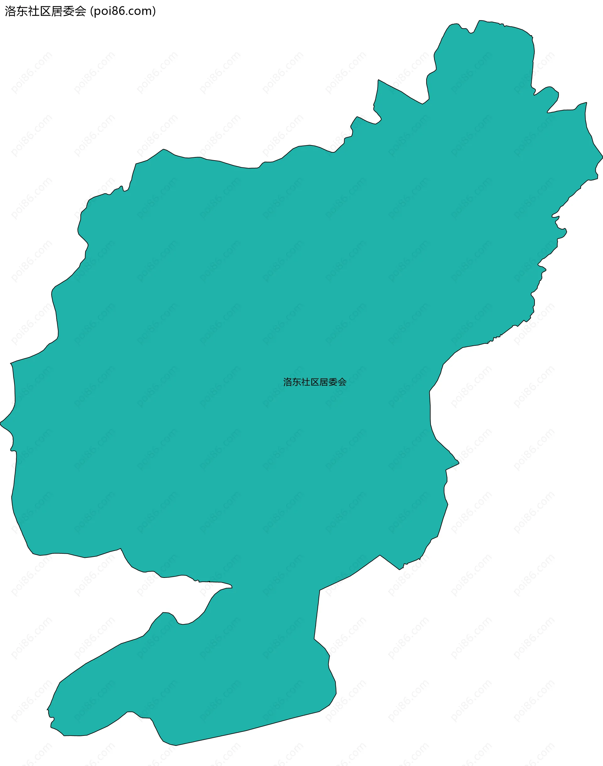 洛东社区居委会边界地图