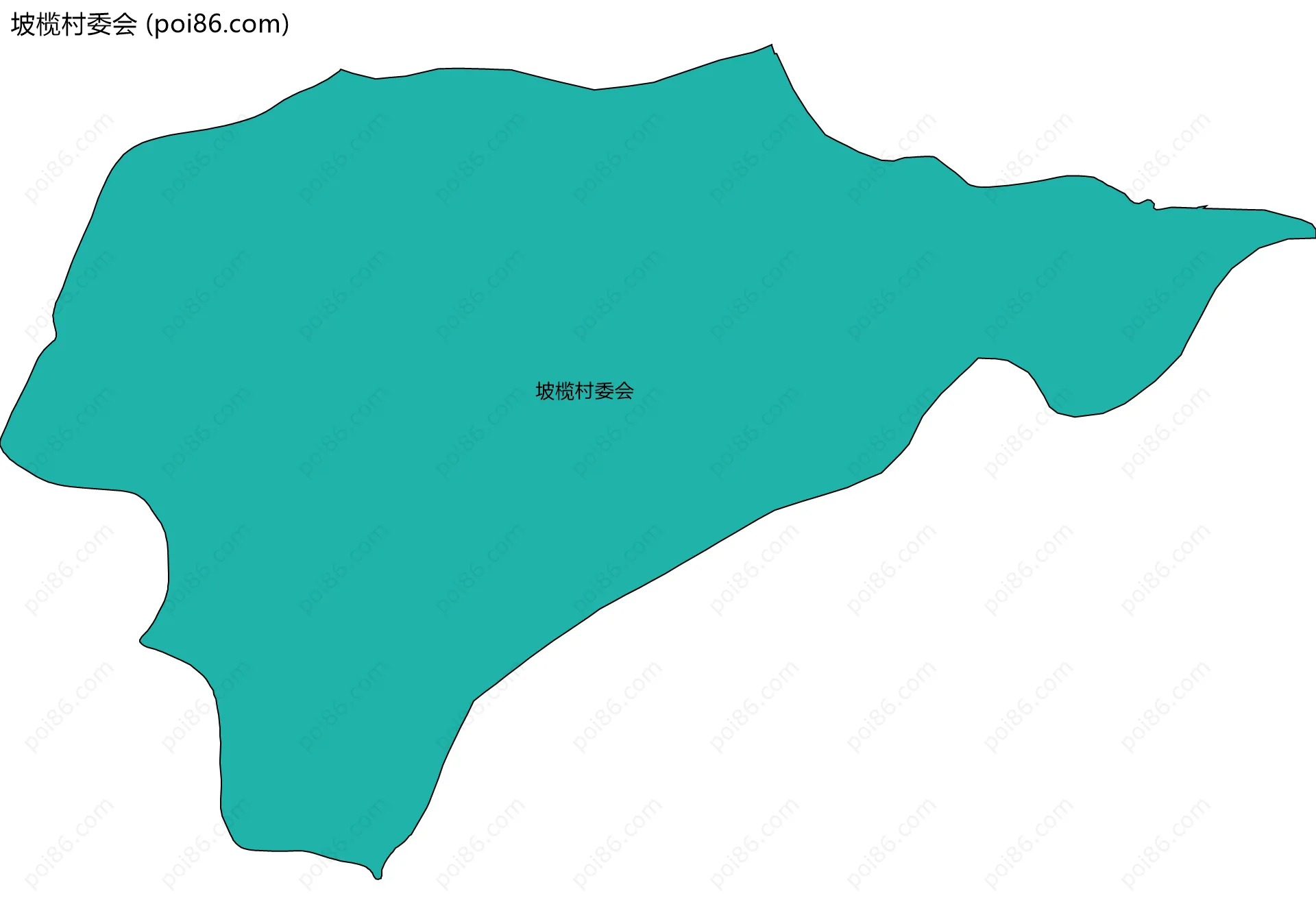 坡榄村委会边界地图