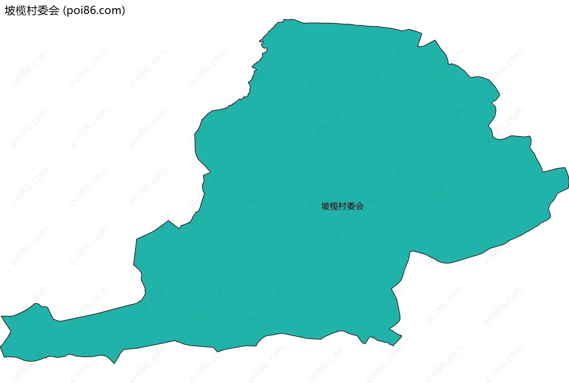 坡榄村委会边界地图