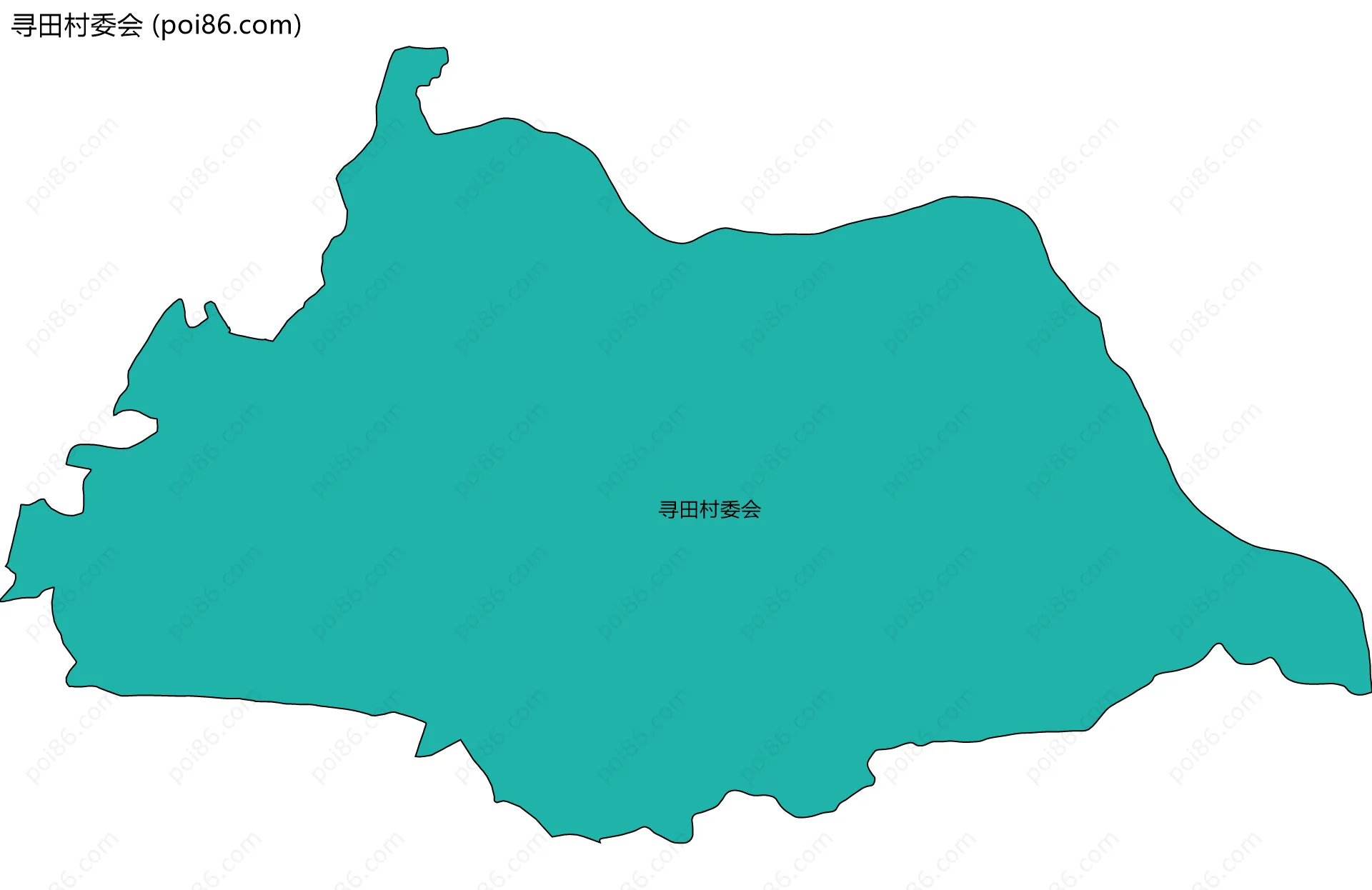 寻田村委会边界地图