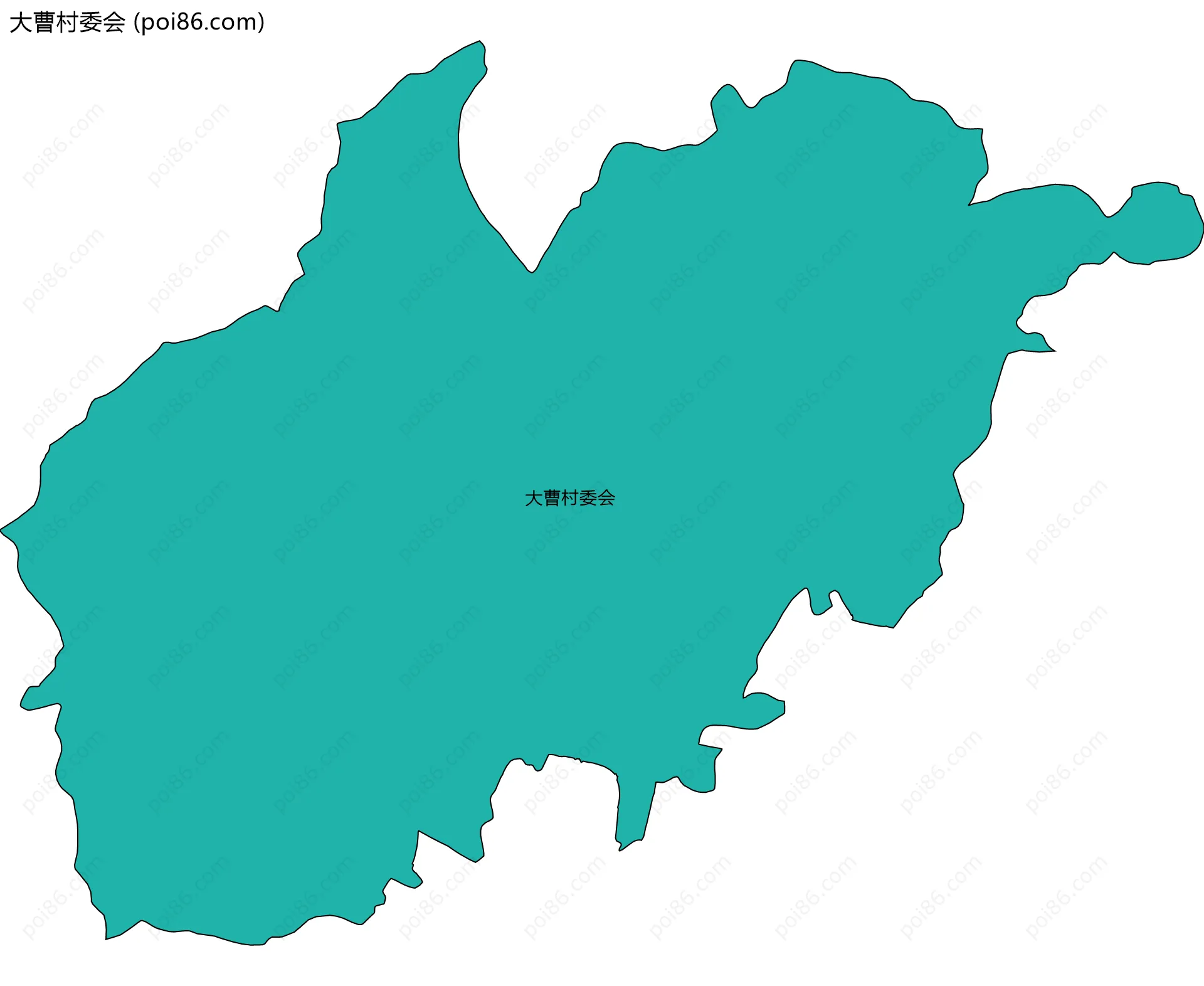 大曹村委会边界地图