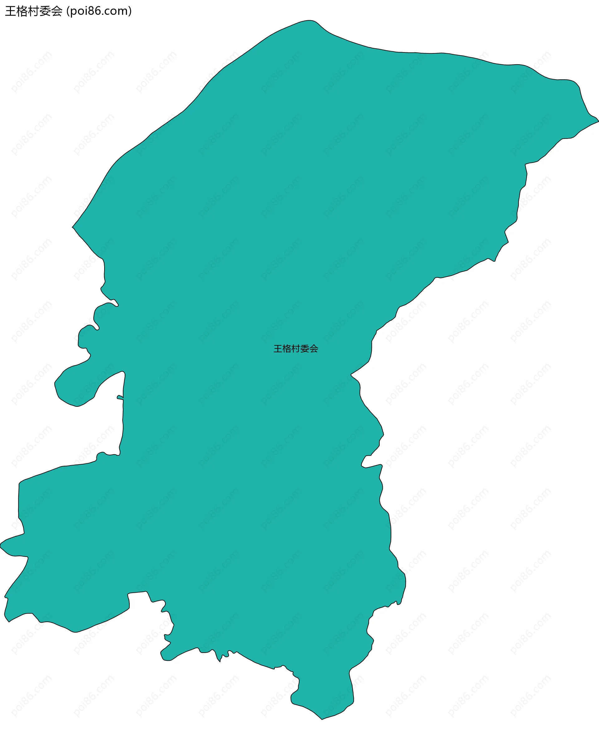 王格村委会边界地图