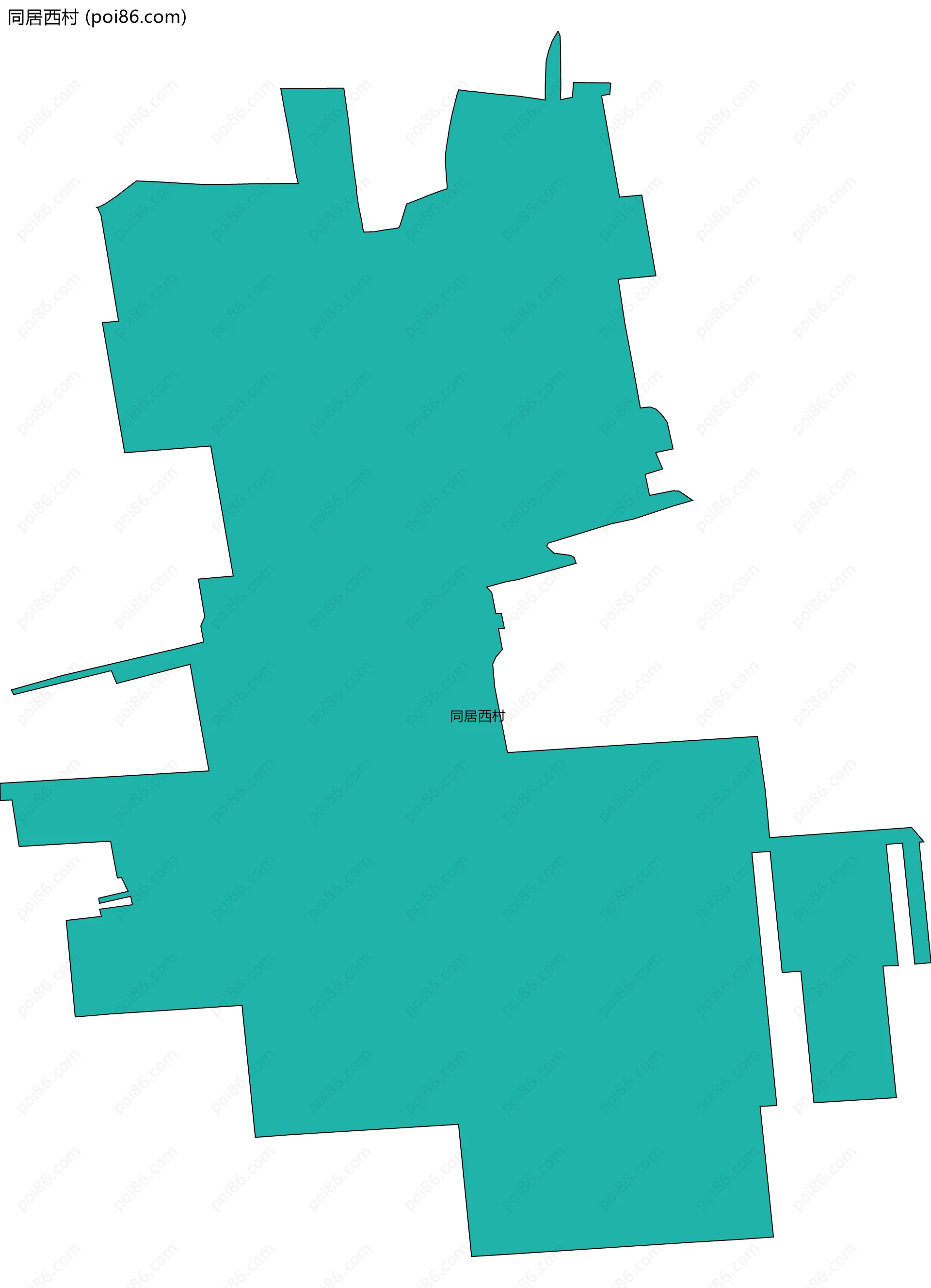 同居西村边界地图