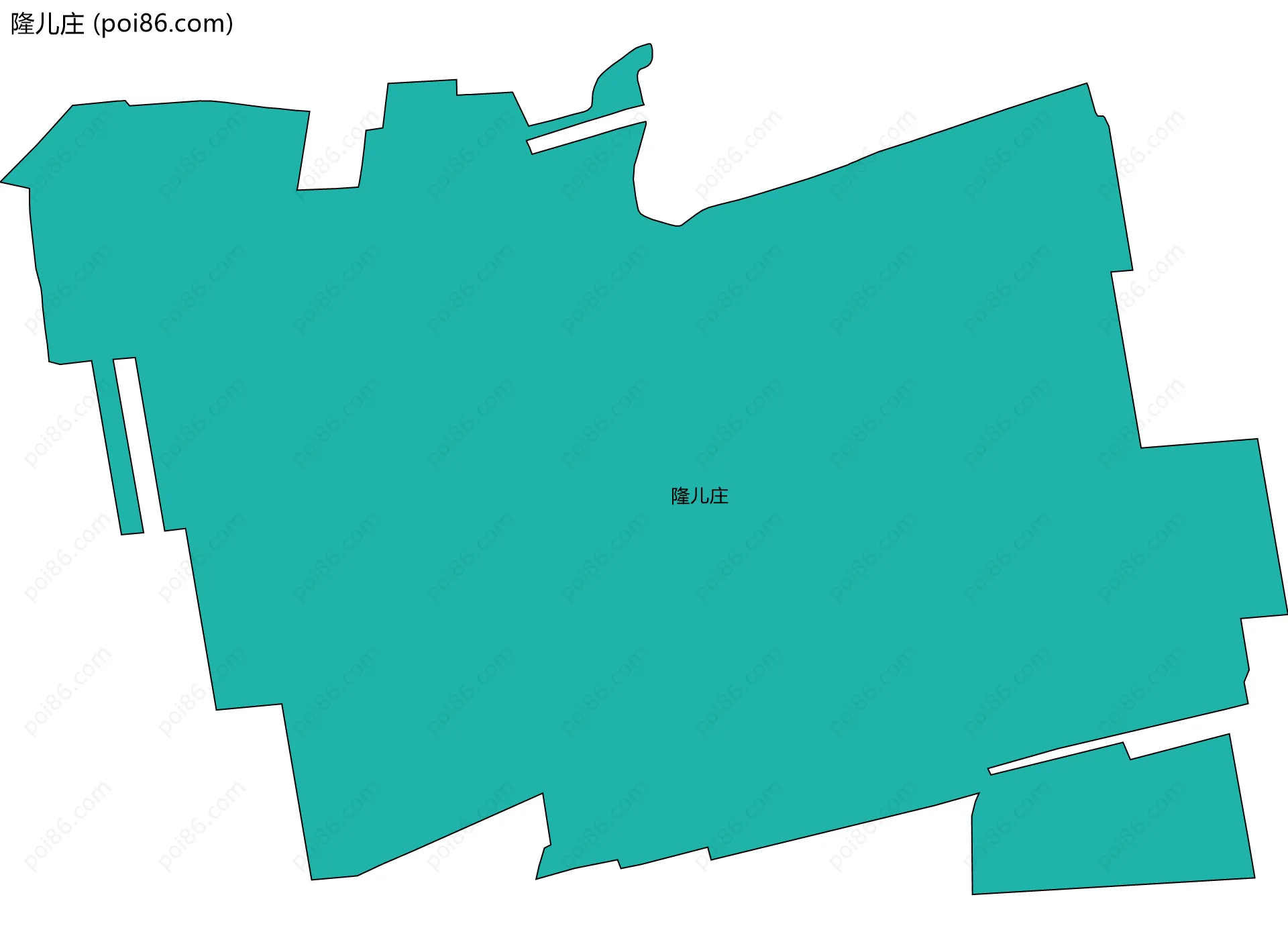 隆儿庄边界地图