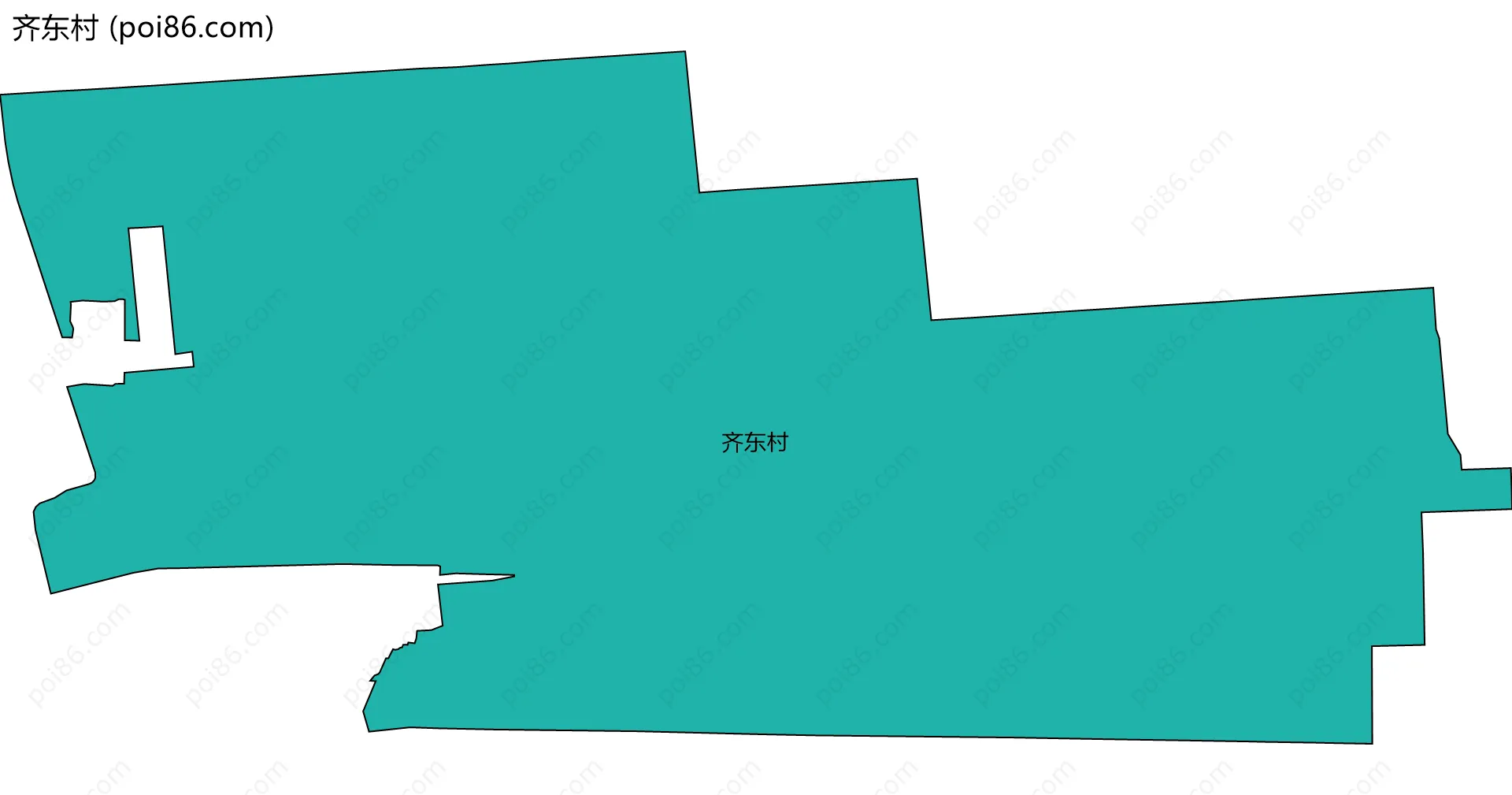 齐东村边界地图