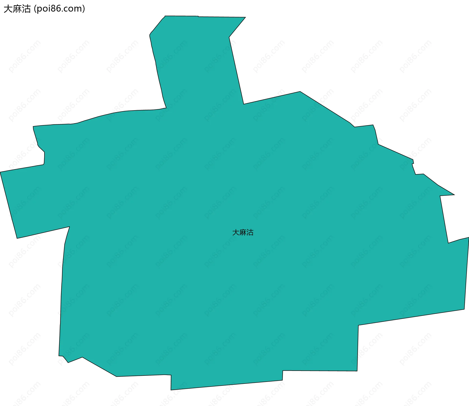 大麻沽边界地图