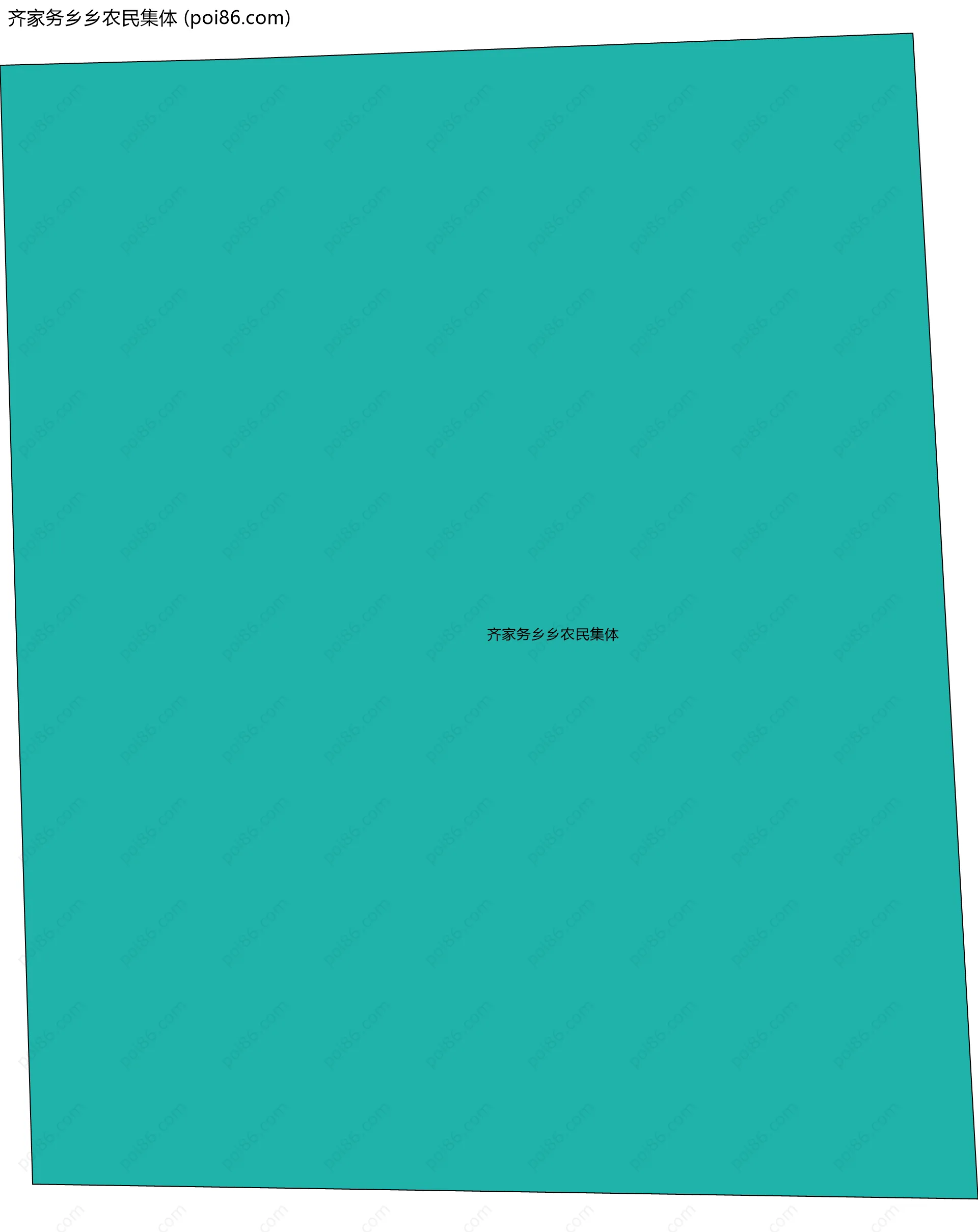 齐家务乡乡农民集体边界地图