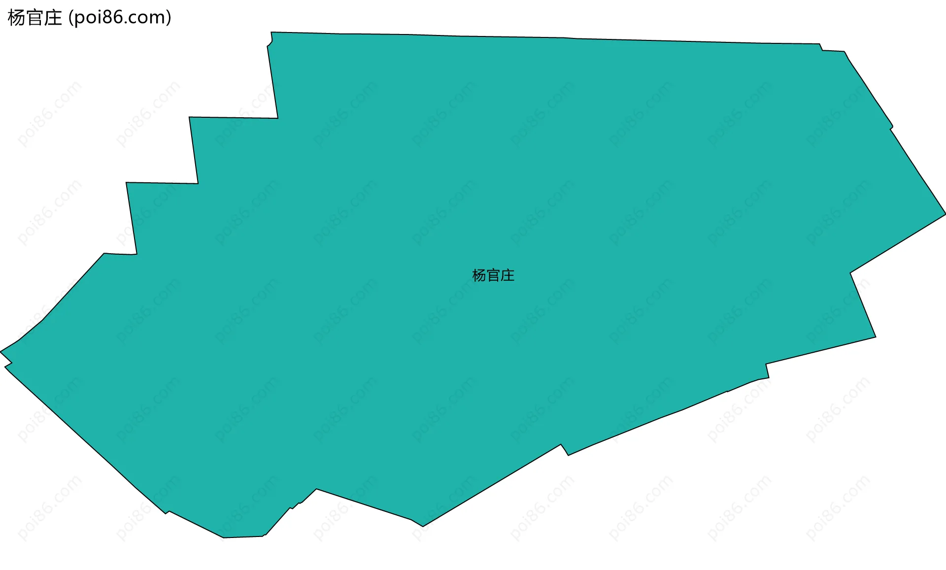 杨官庄边界地图