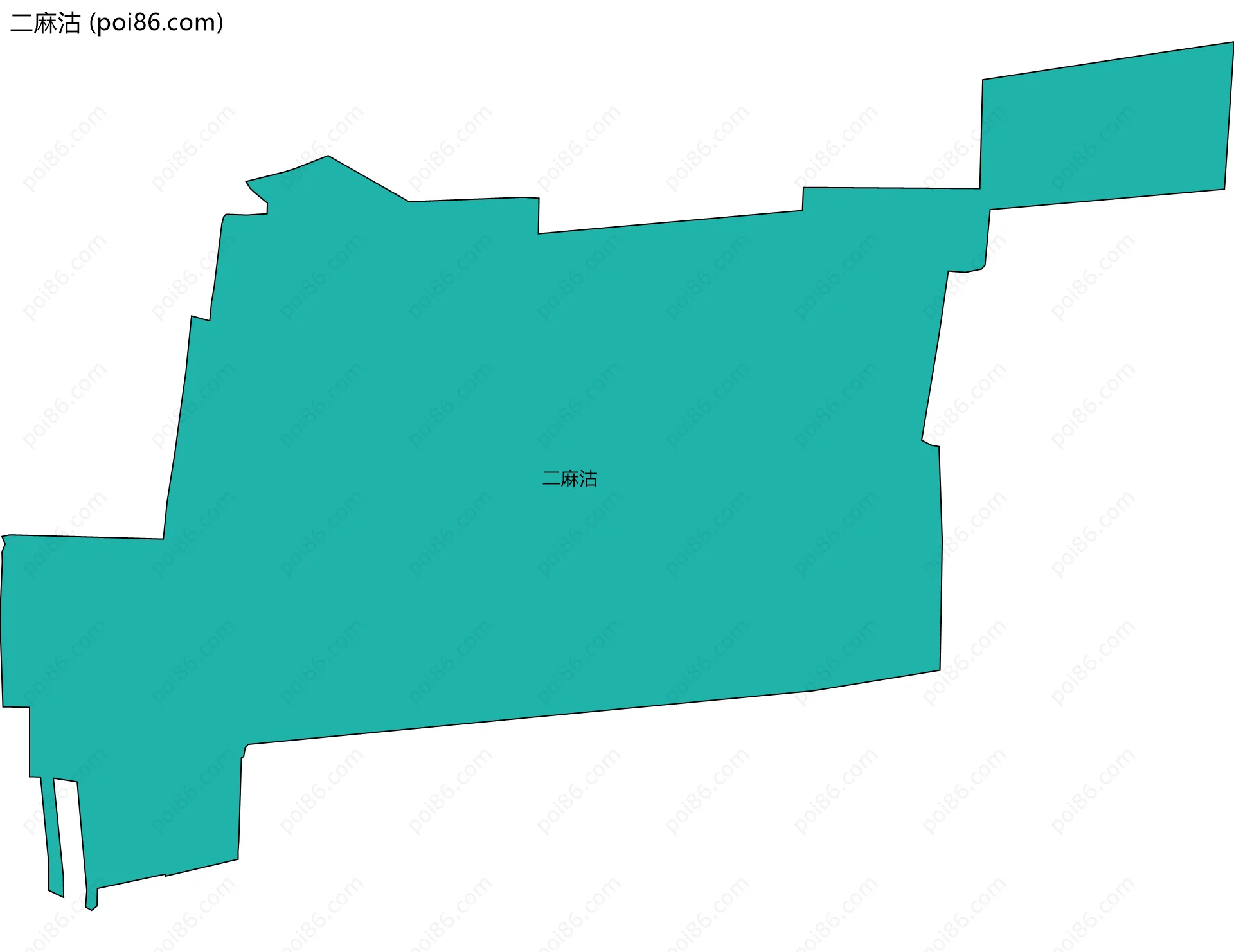 二麻沽边界地图
