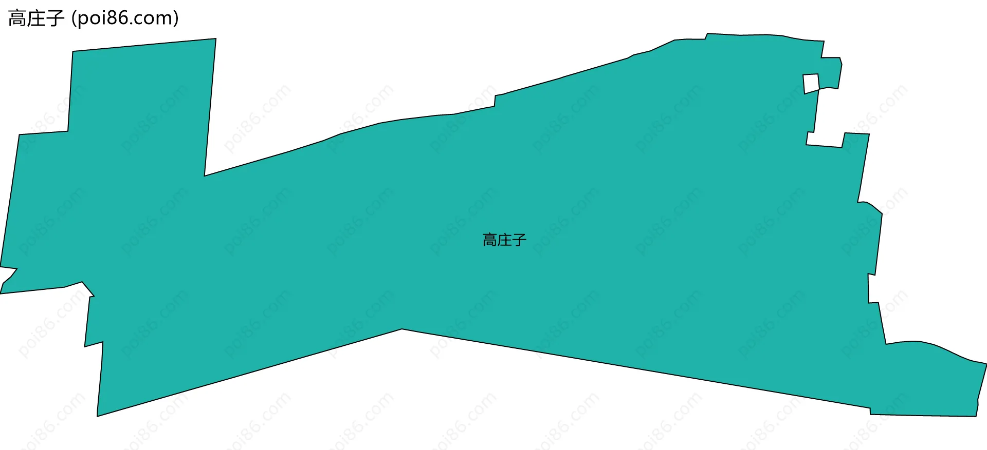 高庄子边界地图