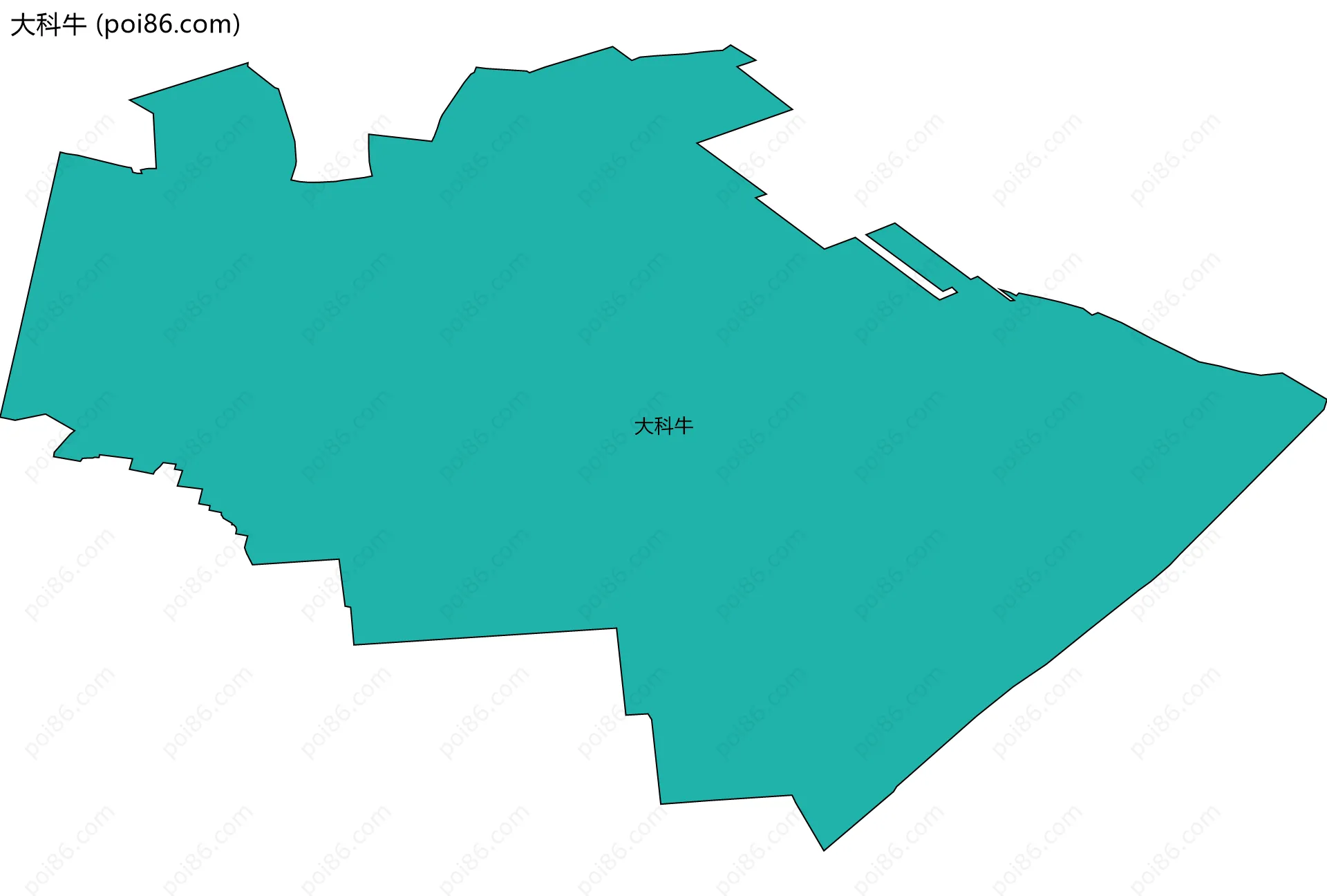 大科牛边界地图