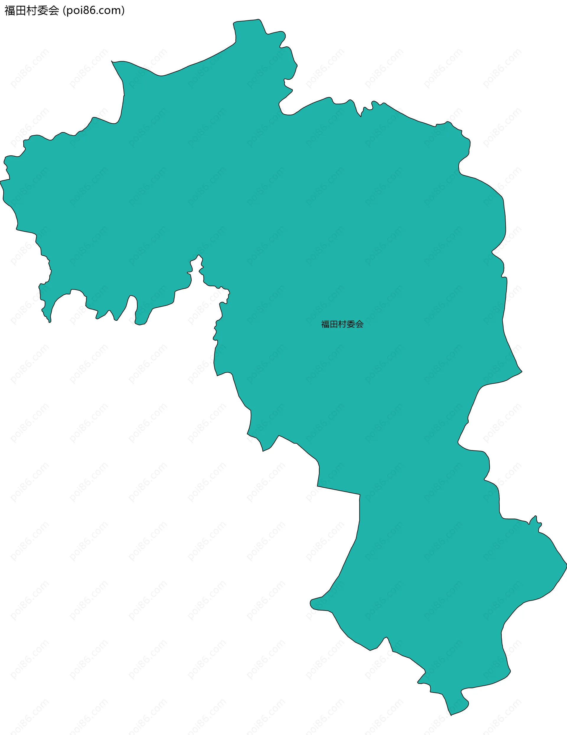 福田村委会边界地图