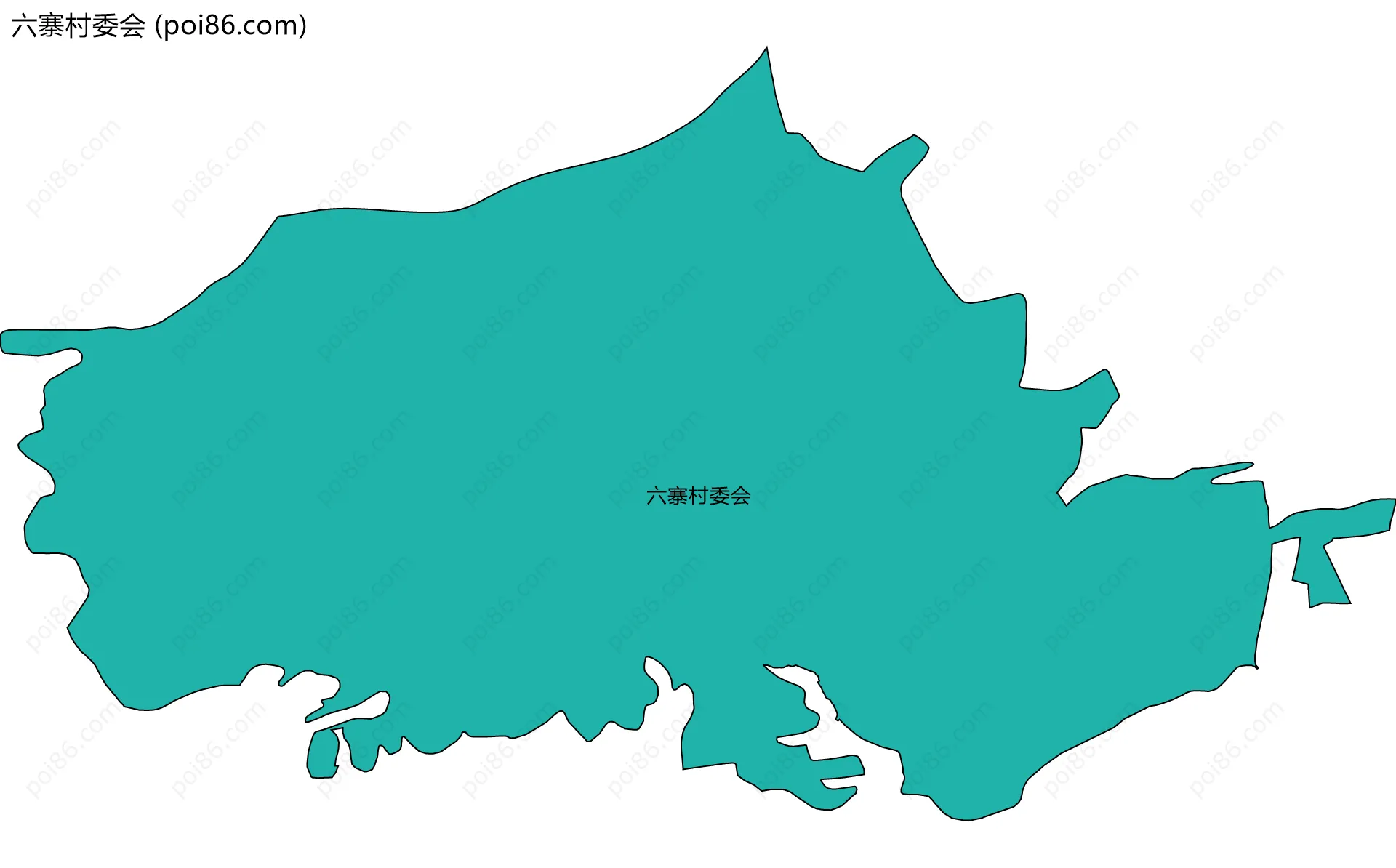 六寨村委会边界地图
