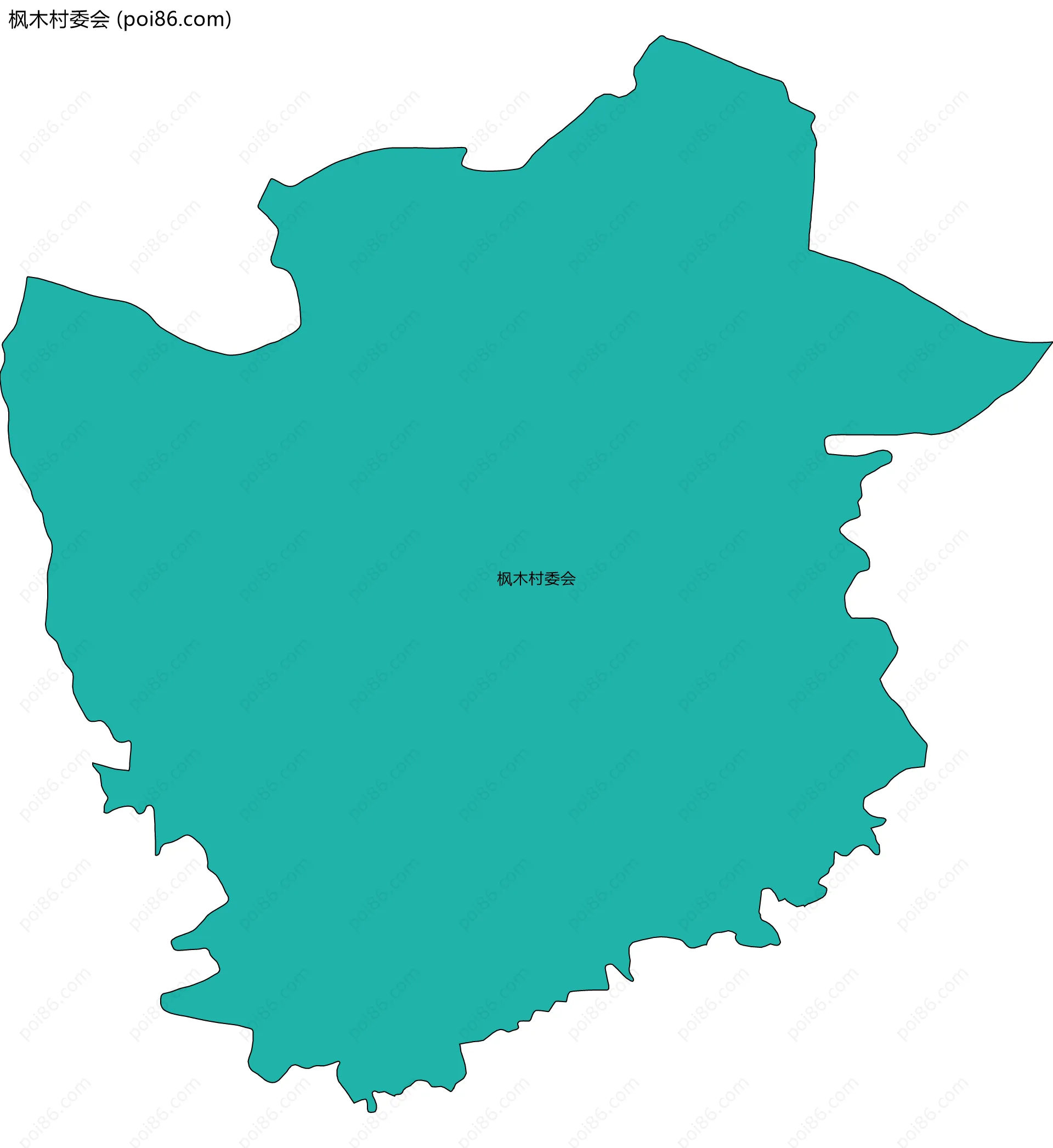 枫木村委会边界地图